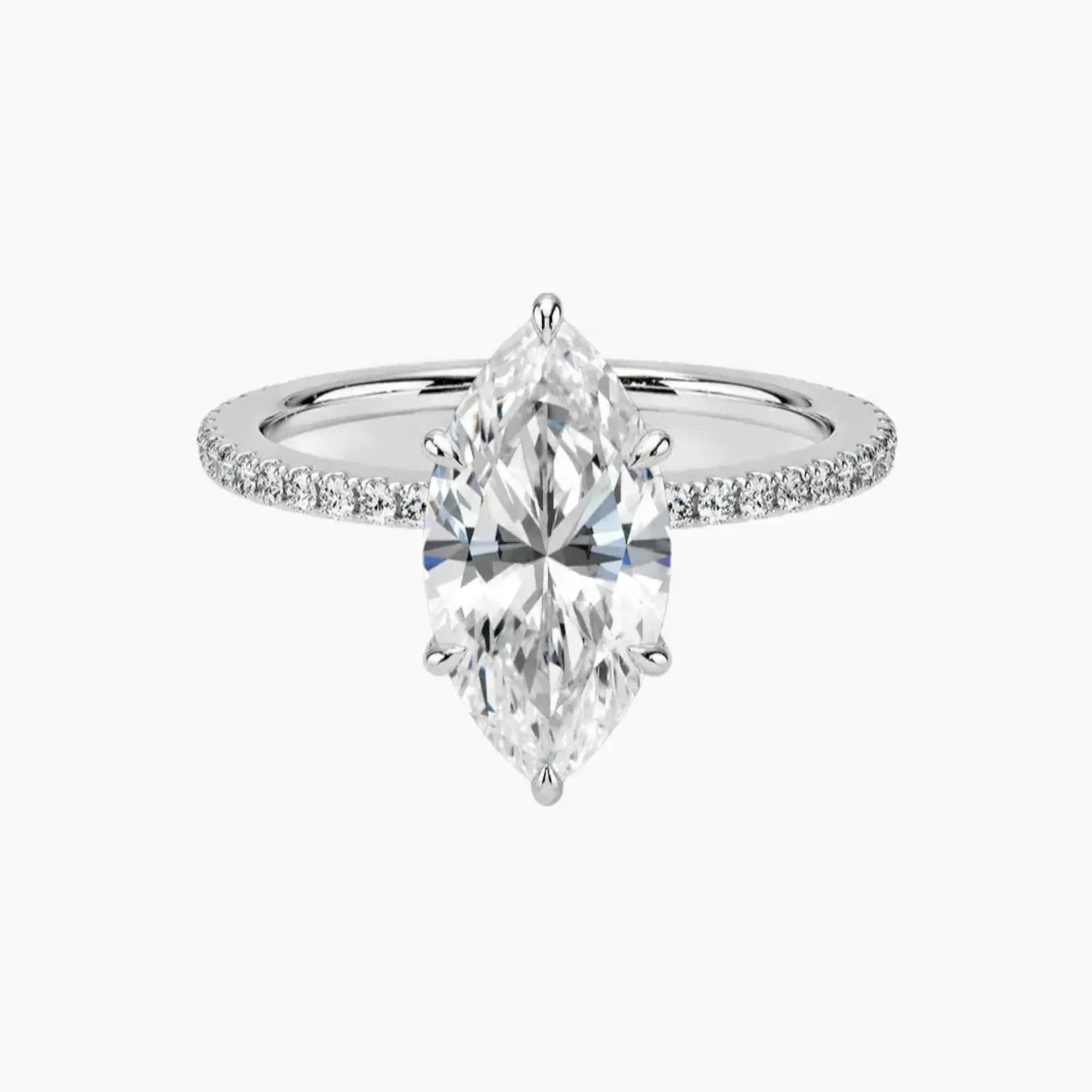 OBSER058 - Adalia Marquise engagement ring setting view 1