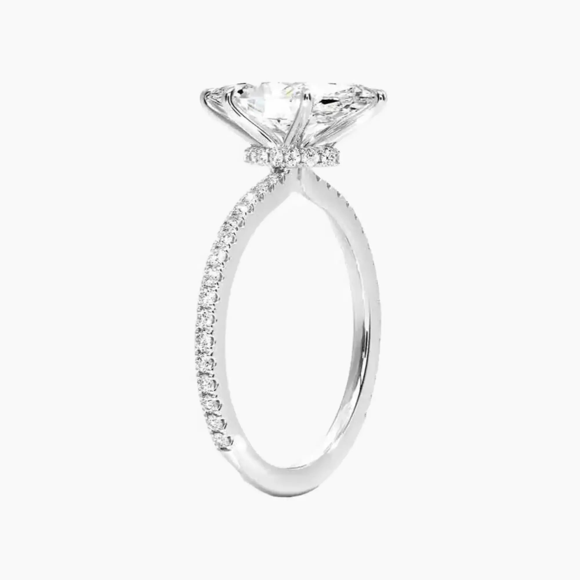 OBSER058 - Adalia Marquise engagement ring setting view 2