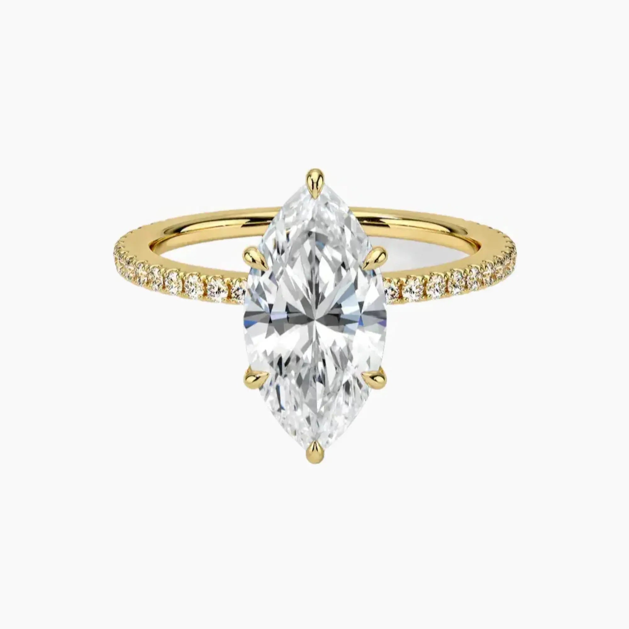 OBSER058 - Adalia Marquise engagement ring setting view 7