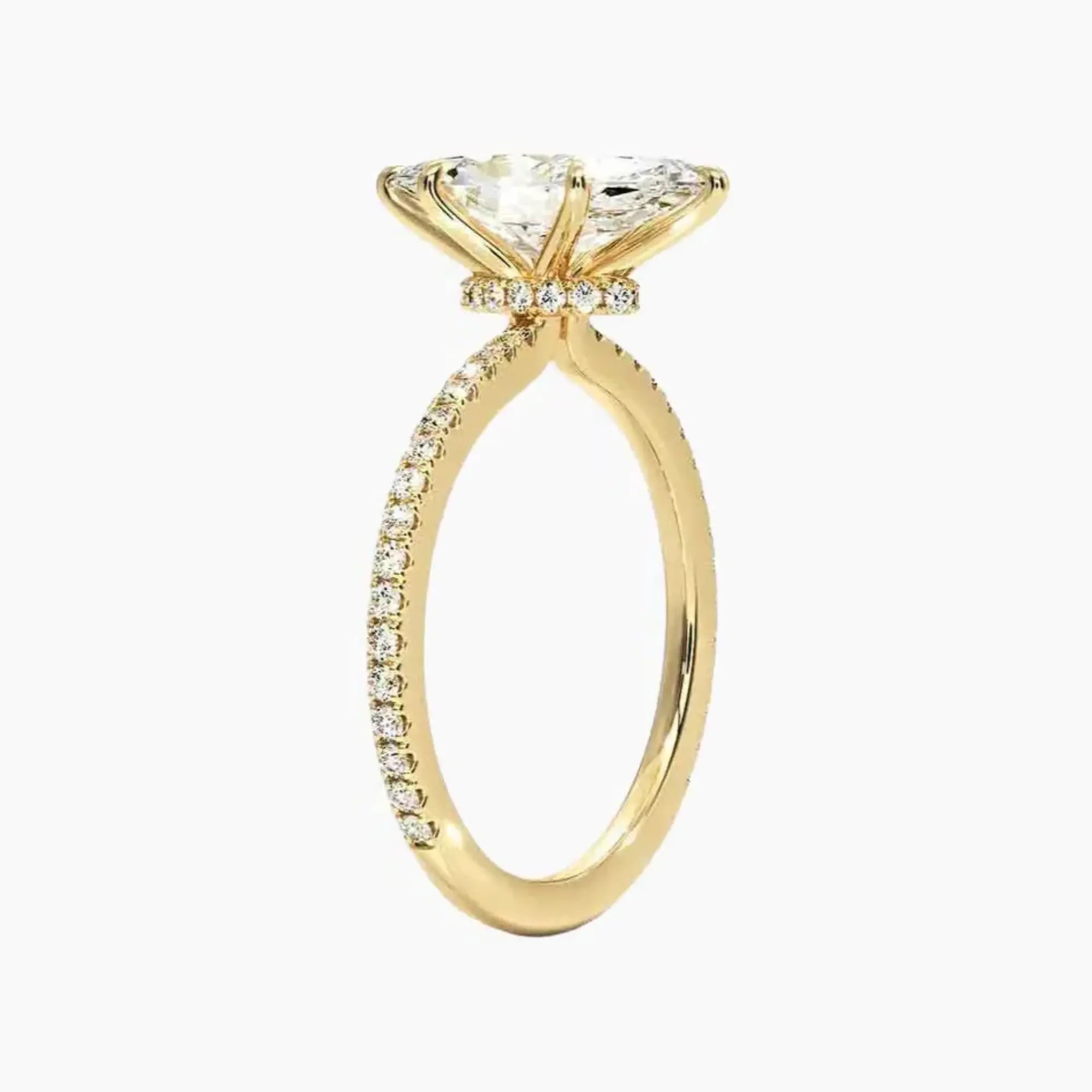 OBSER058 - Adalia Marquise engagement ring setting view 8