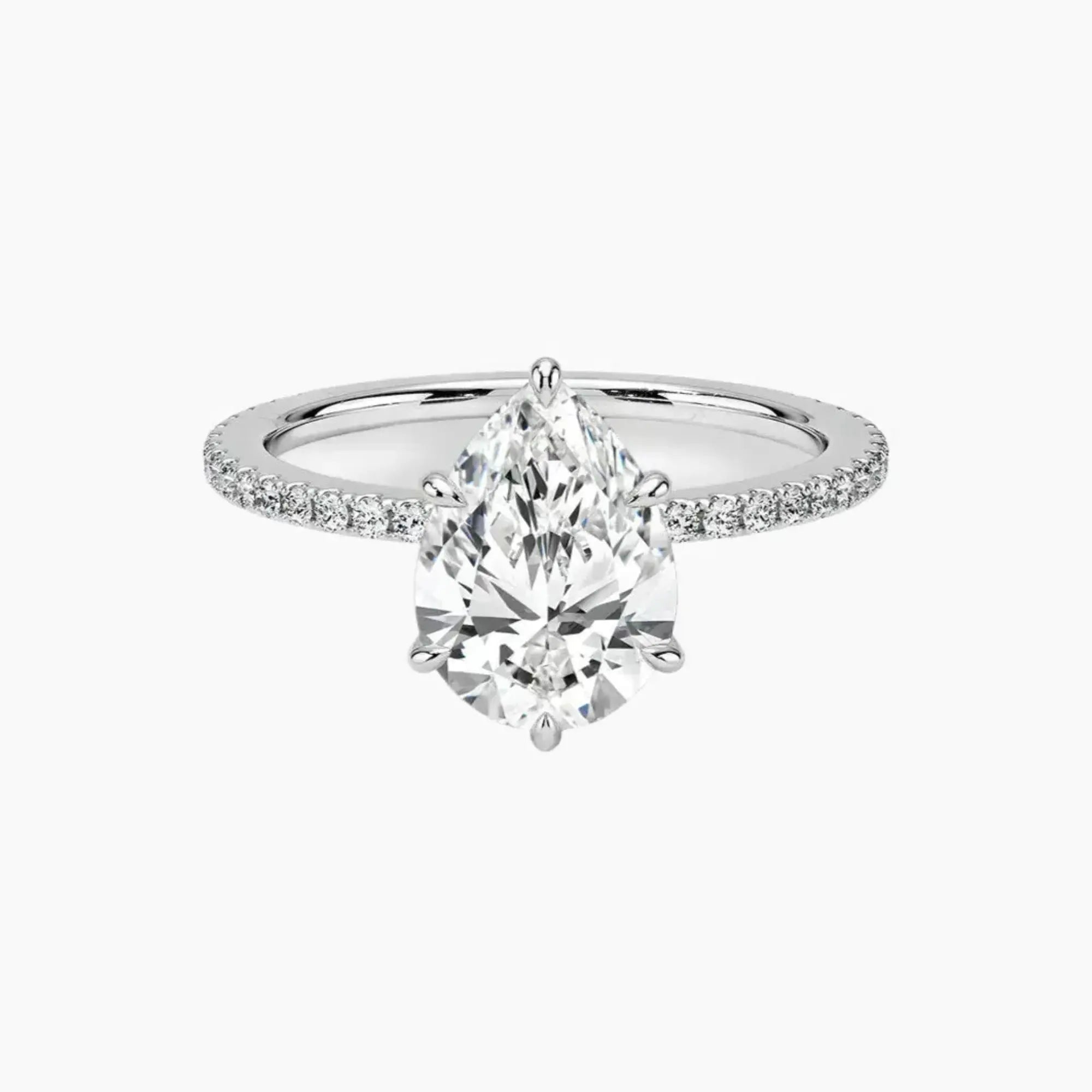OBSER131 - Adalia Pear engagement ring setting view 1