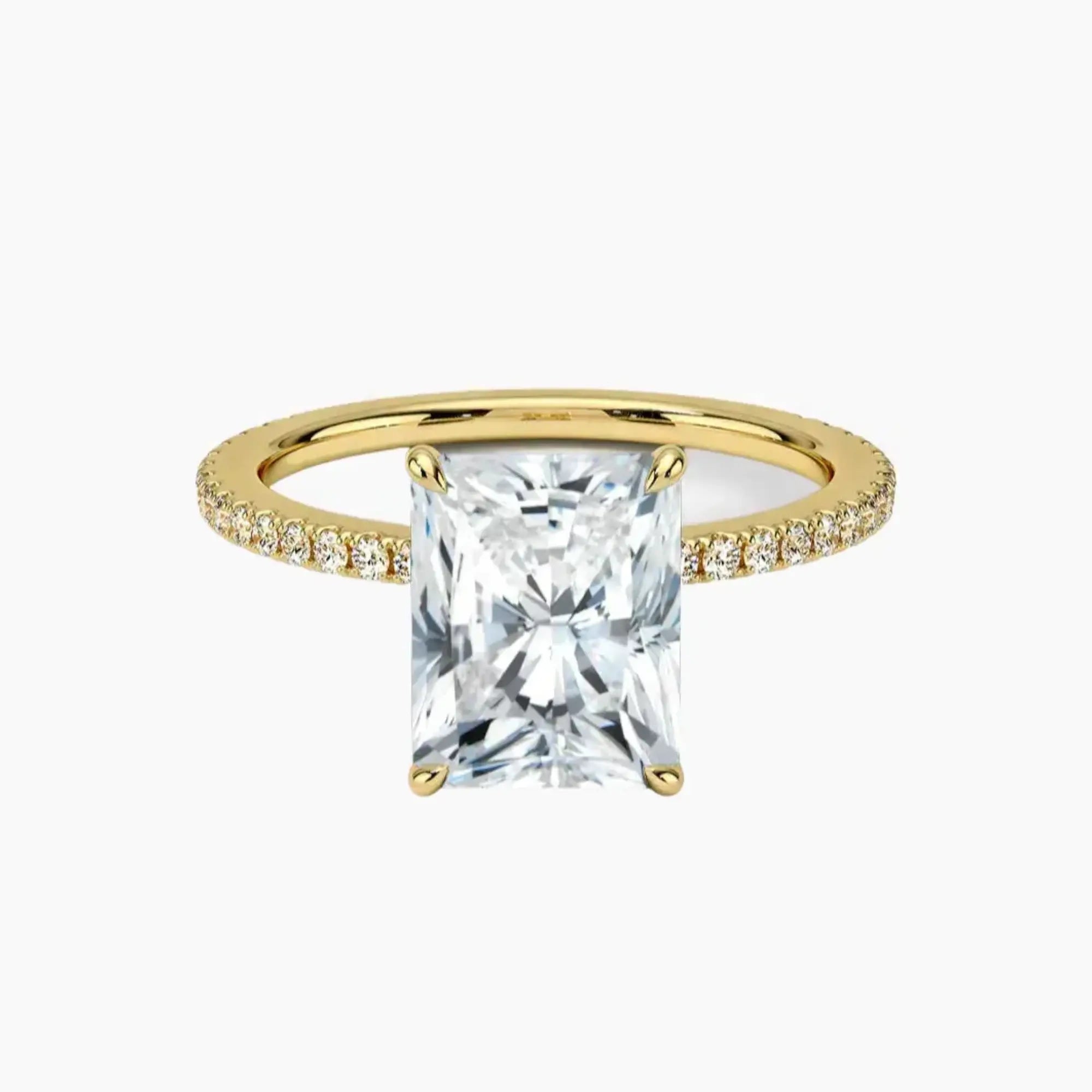 OBSER129 - Adalia Radiant engagement ring setting view 7
