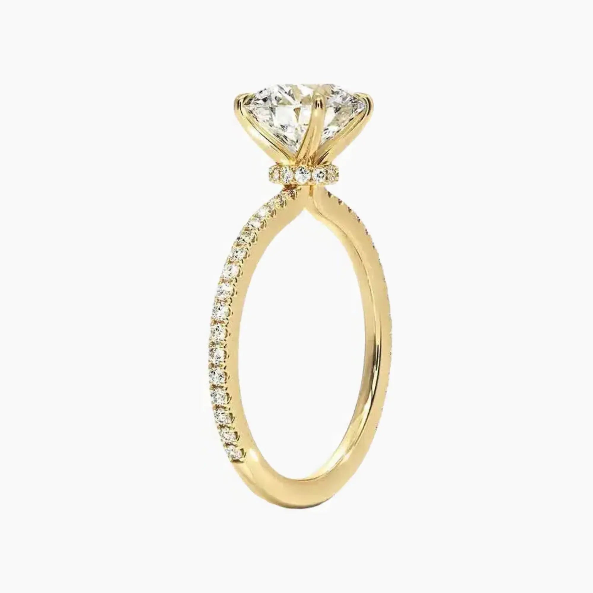 OBSER229 - Adalia Round engagement ring setting view 8