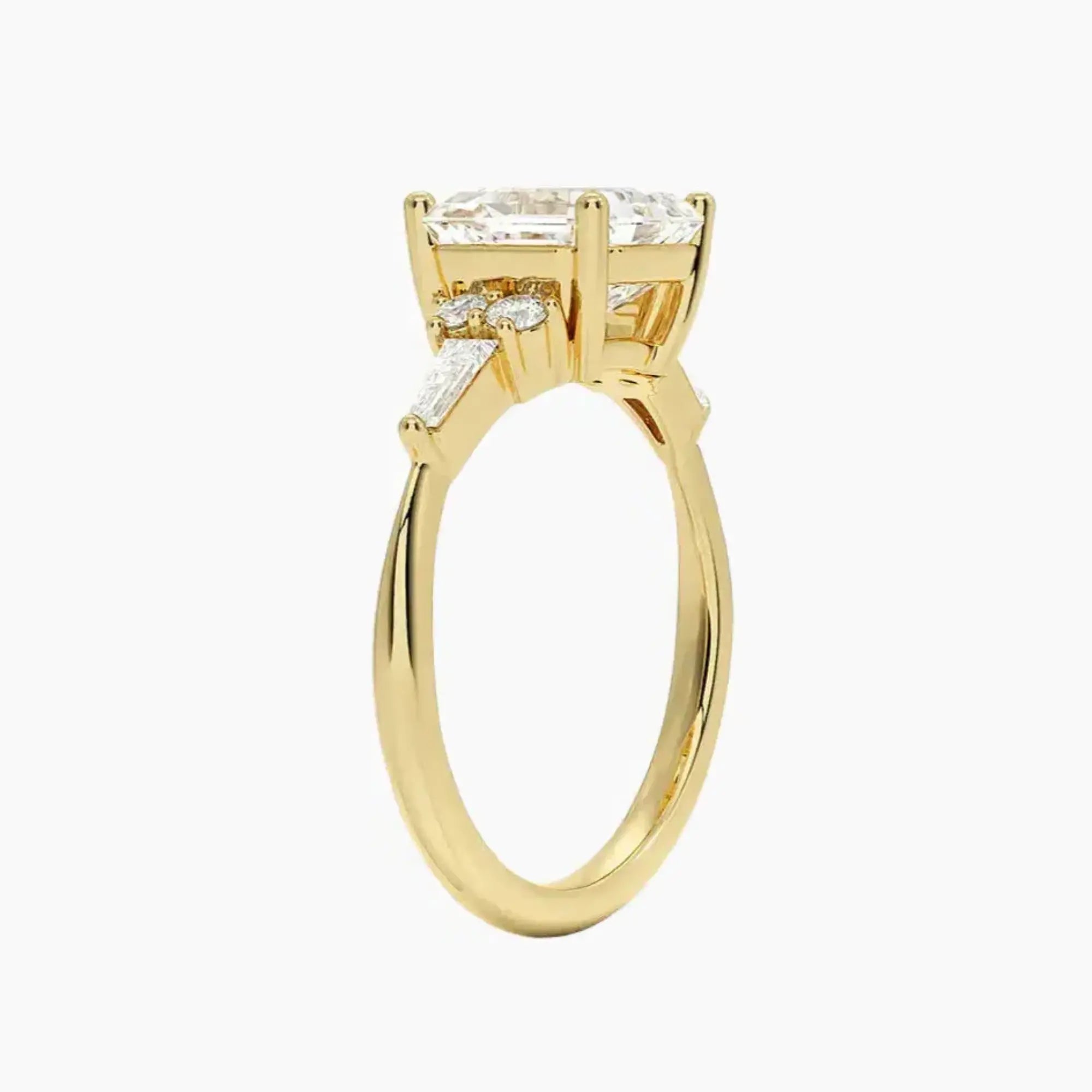 OBSER334 - Jovana Asscher engagement ring setting view 8