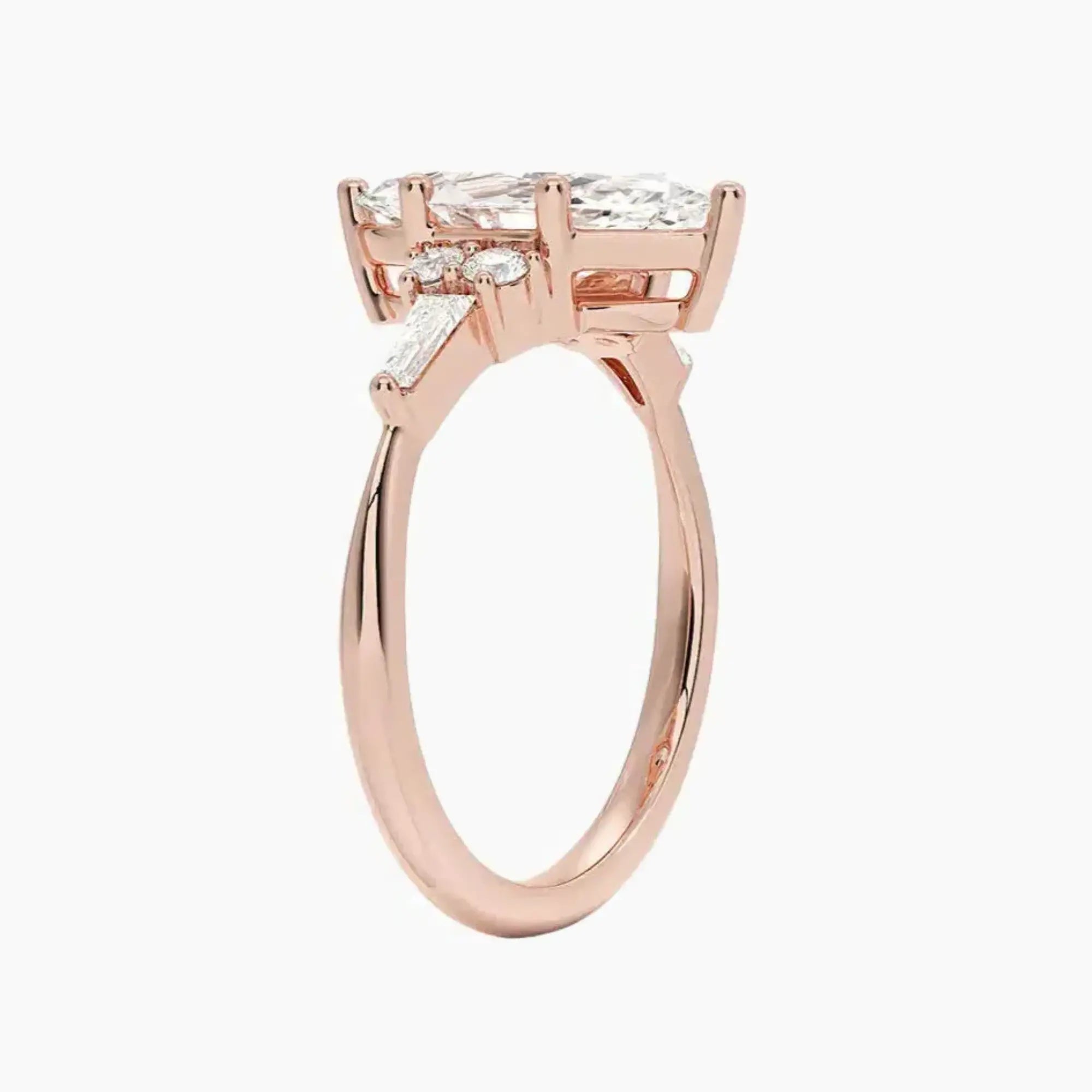 OBSER335 - Jovana Marquise engagement ring setting view 5