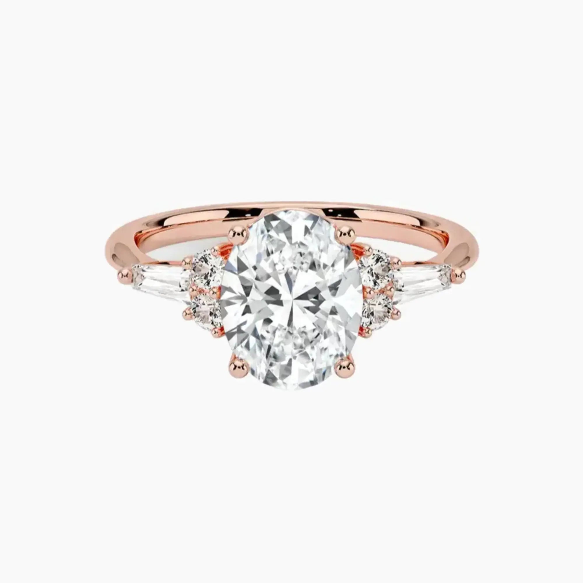 OBSER340 - Jovana Oval engagement ring setting view 4