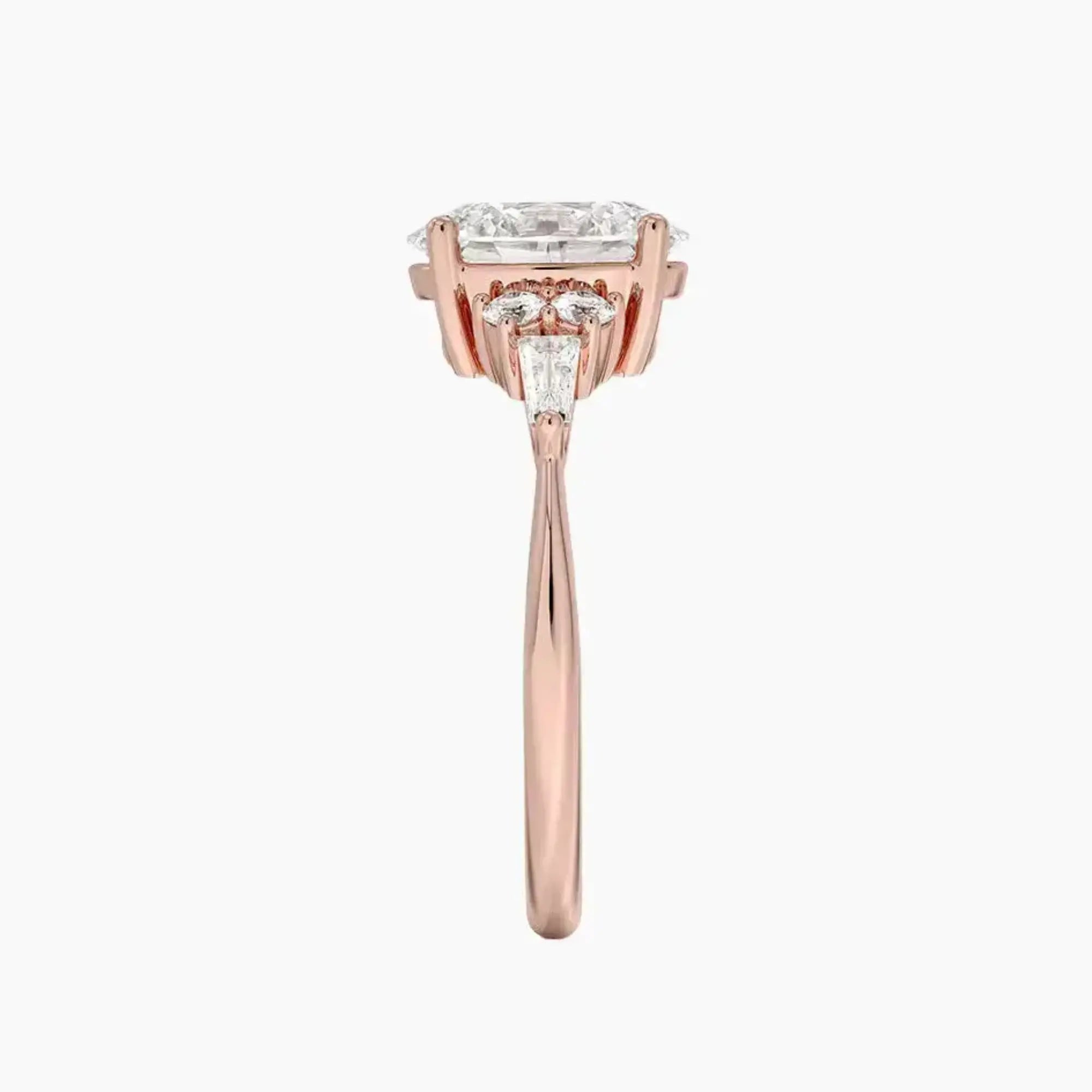 OBSER340 - Jovana Oval engagement ring setting view 6