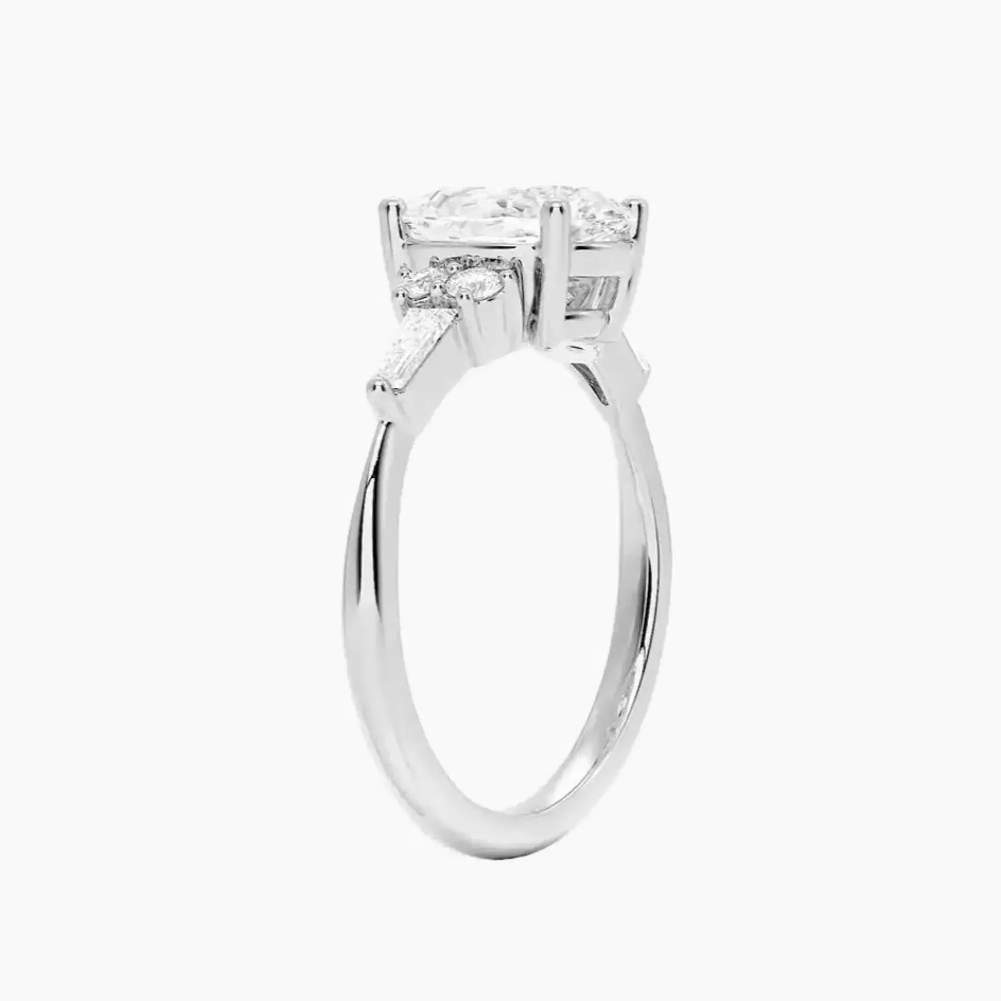 OBSER340 - Jovana Oval engagement ring setting view 2