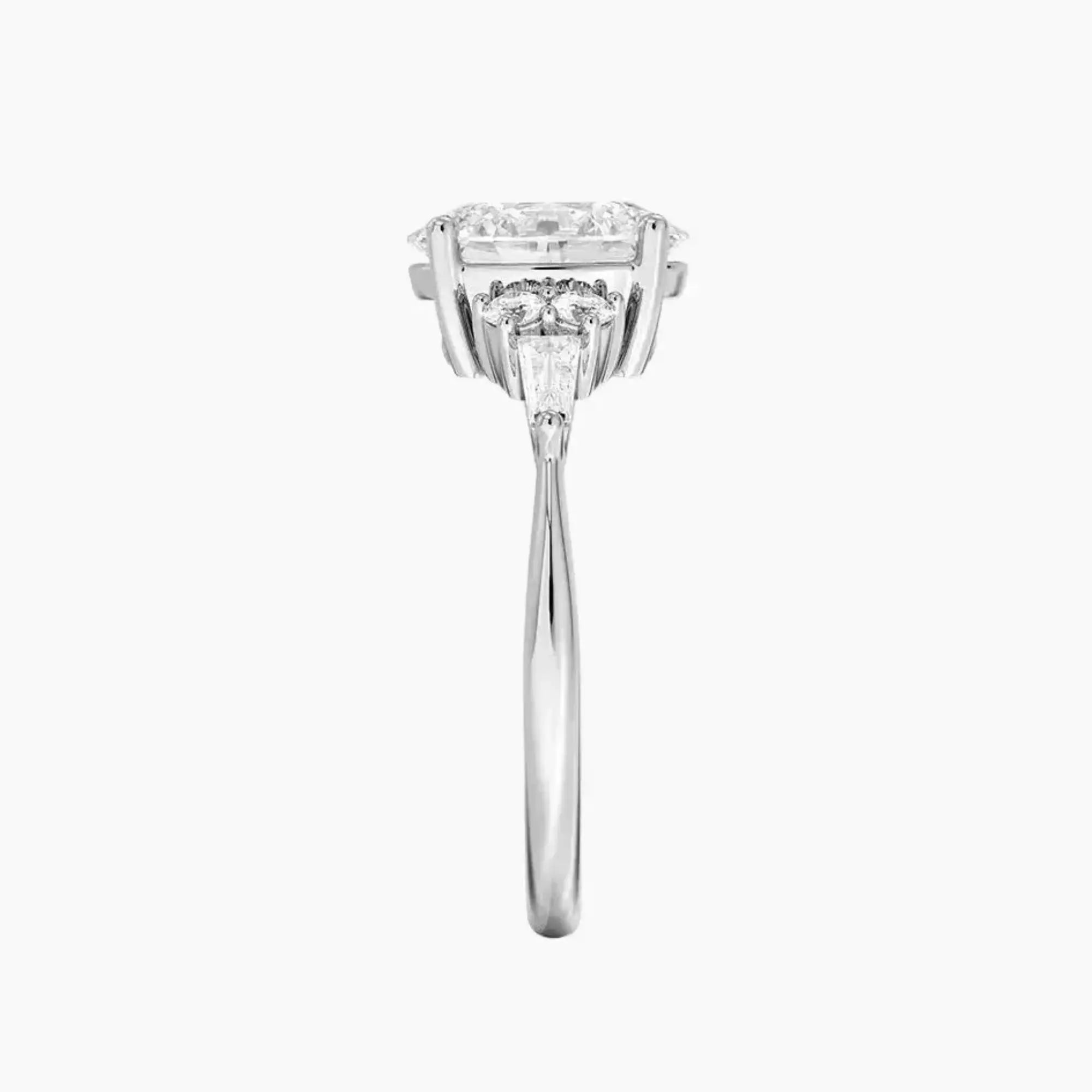 OBSER340 - Jovana Oval engagement ring setting view 3