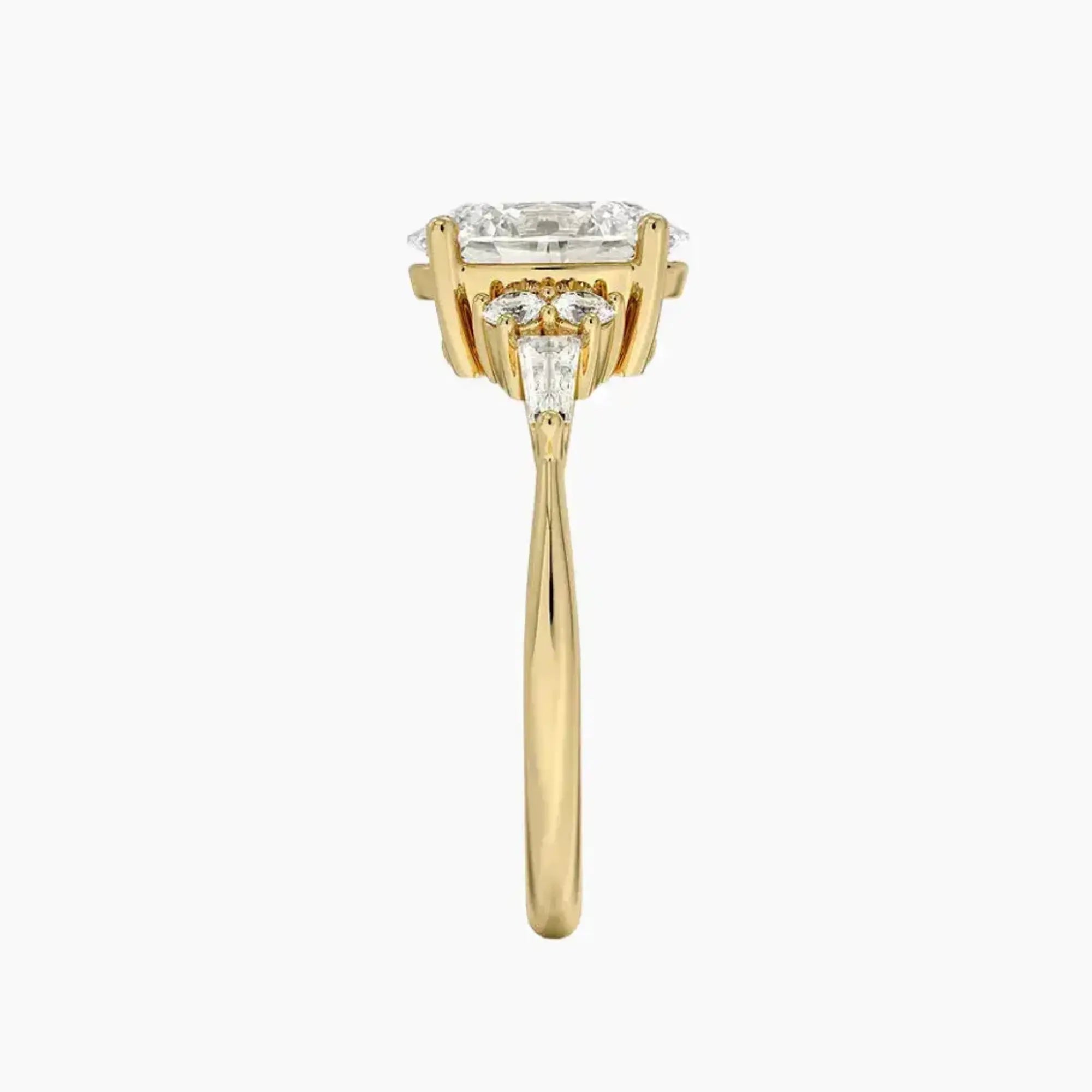 OBSER340 - Jovana Oval engagement ring setting view 9