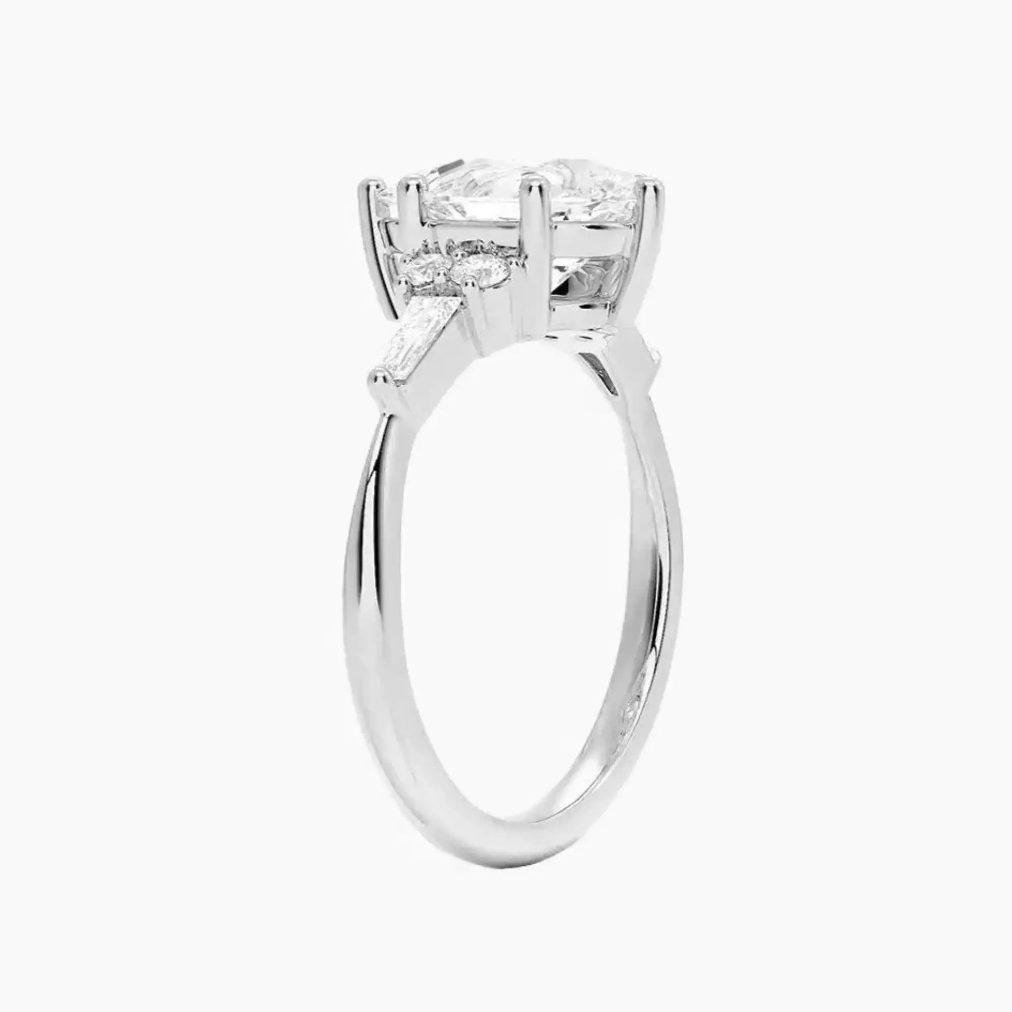 OBSER338 - Jovana Pear engagement ring setting view 2