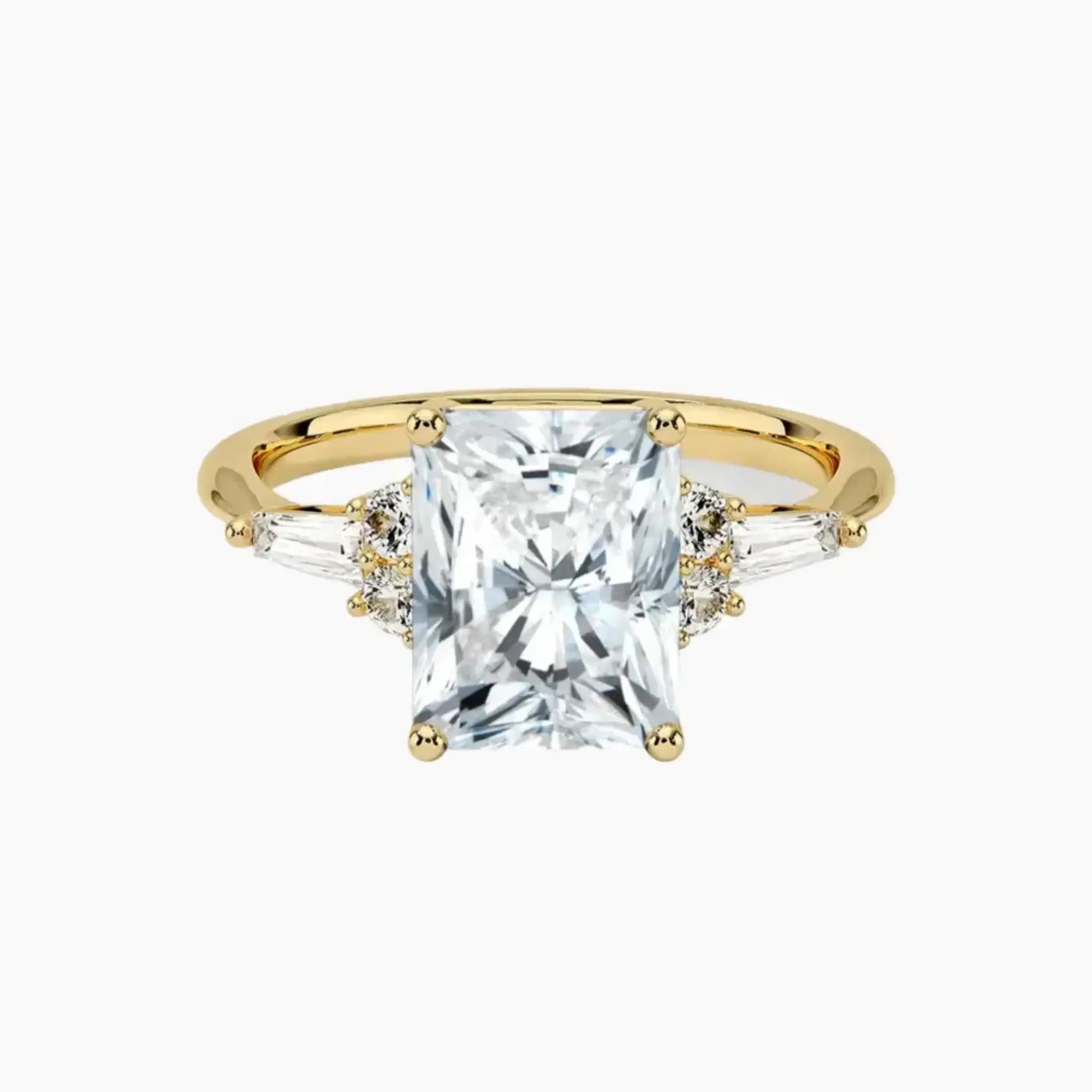 OBSER333 - Jovana Radiant engagement ring setting view 7