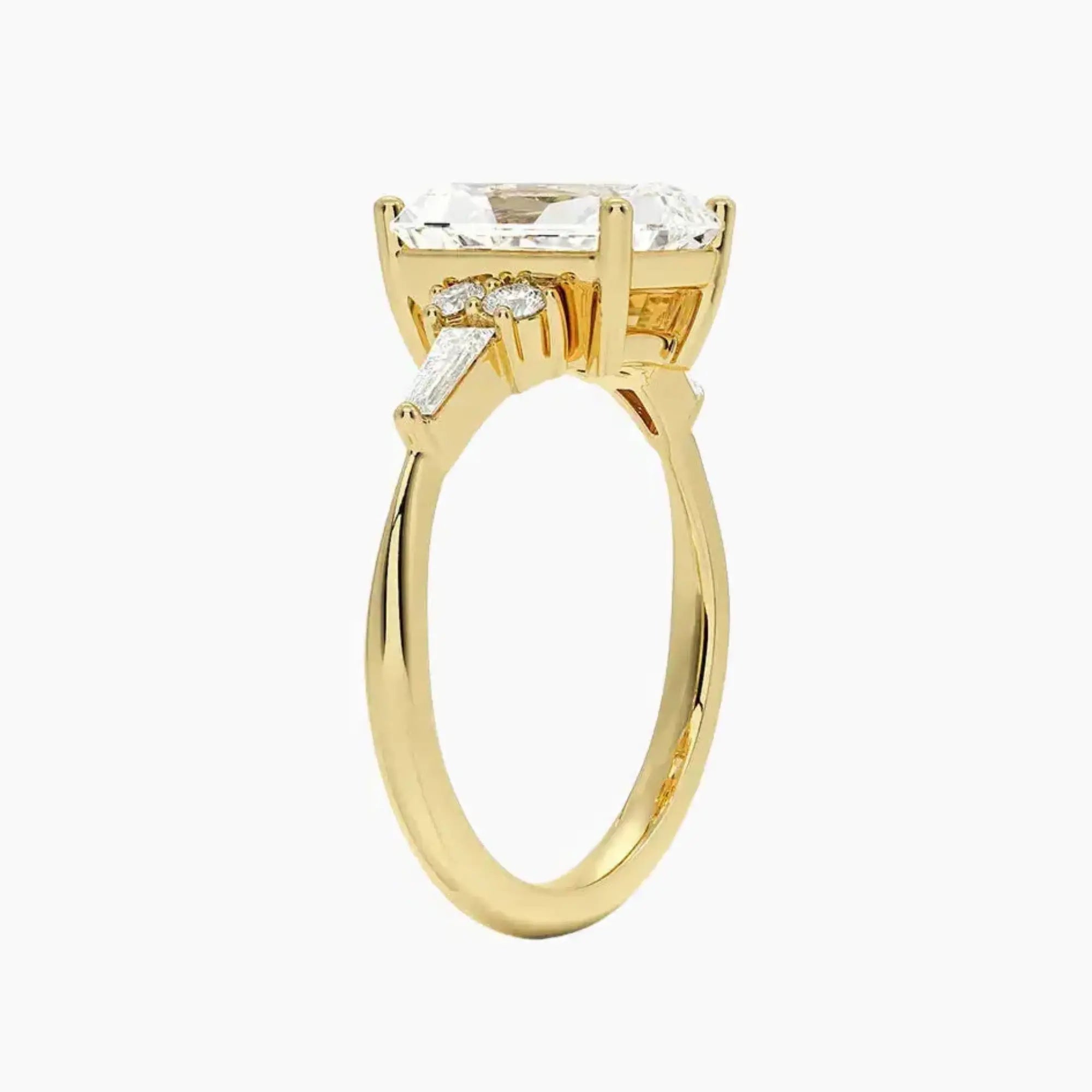 OBSER333 - Jovana Radiant engagement ring setting view 8