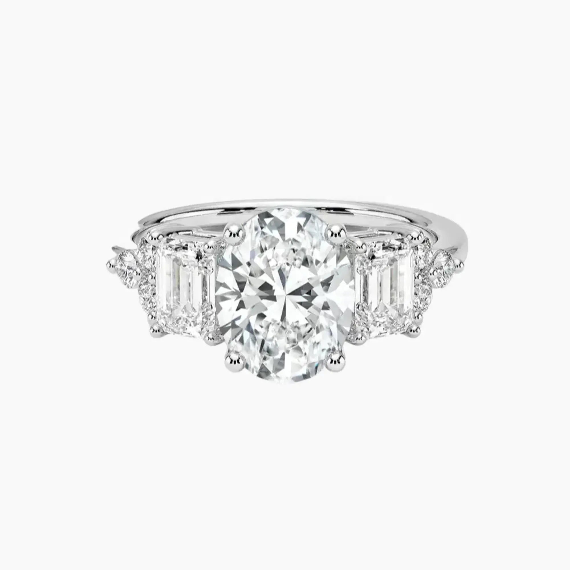 OBSER276 - Kaiya Oval engagement ring setting view 1