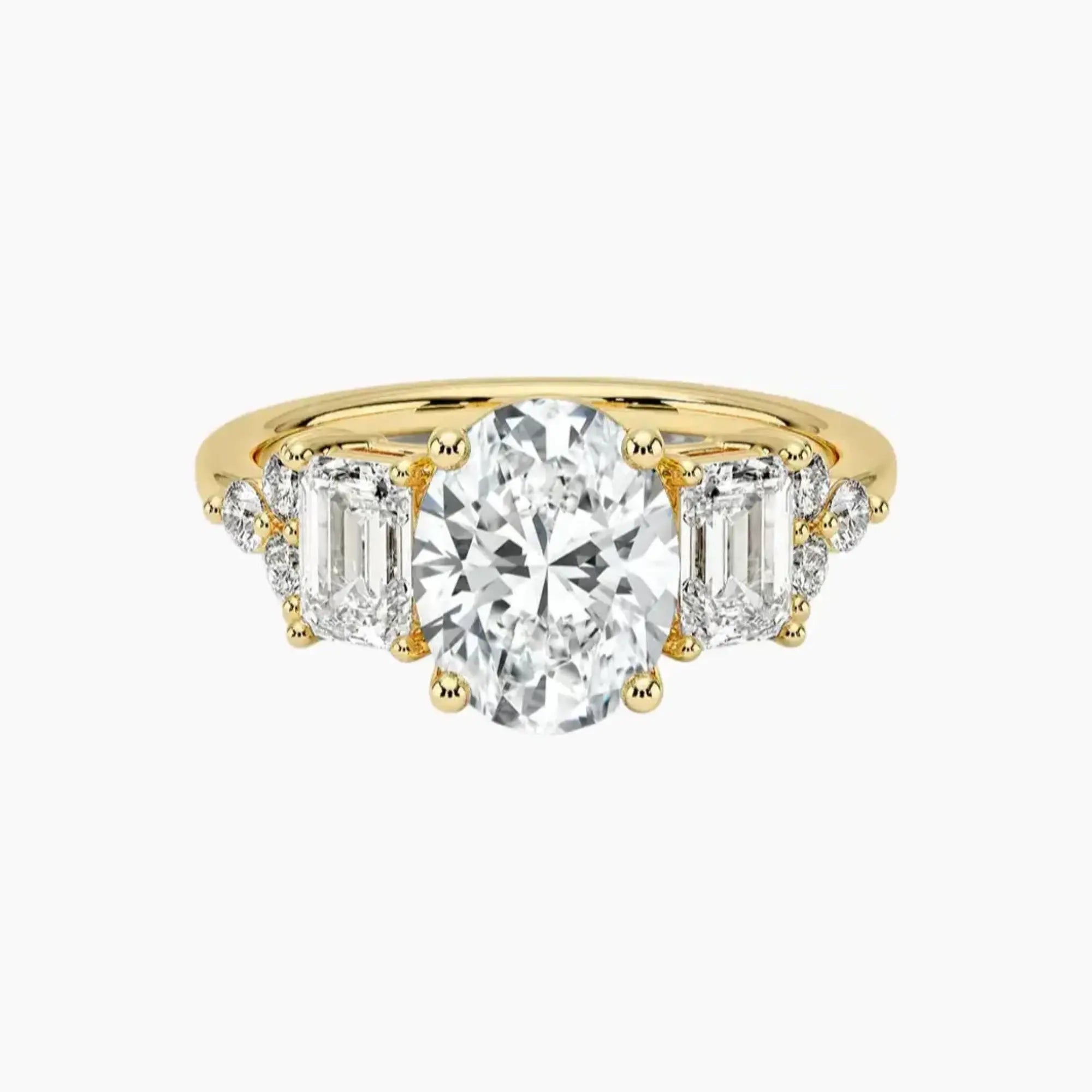 OBSER276 - Kaiya Oval engagement ring setting view 7