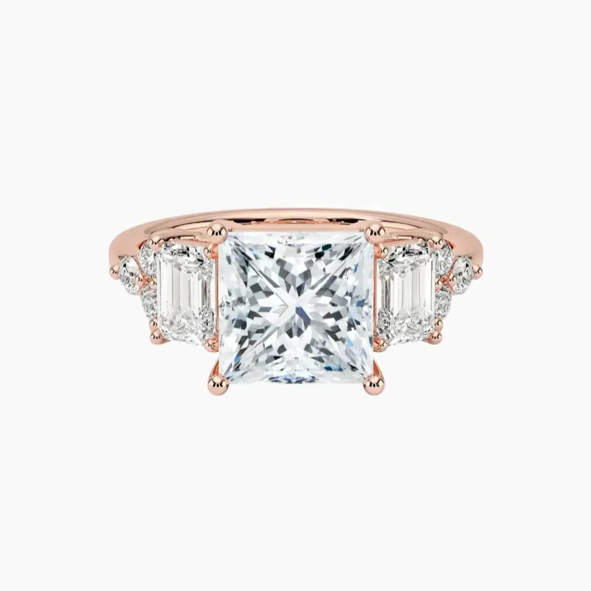 OBSER273 - Kaiya Princess engagement ring setting view 4