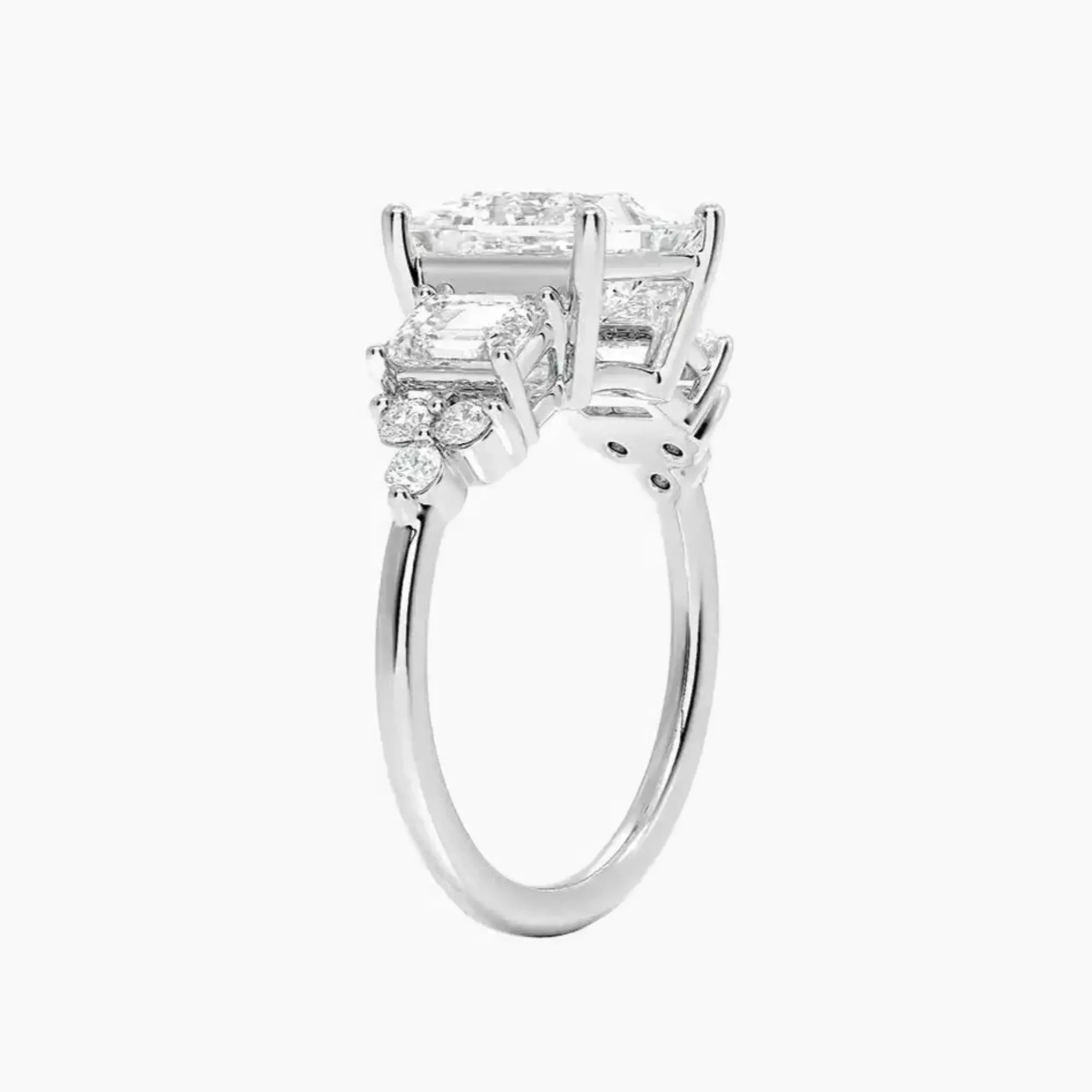 OBSER273 - Kaiya Princess engagement ring setting view 2