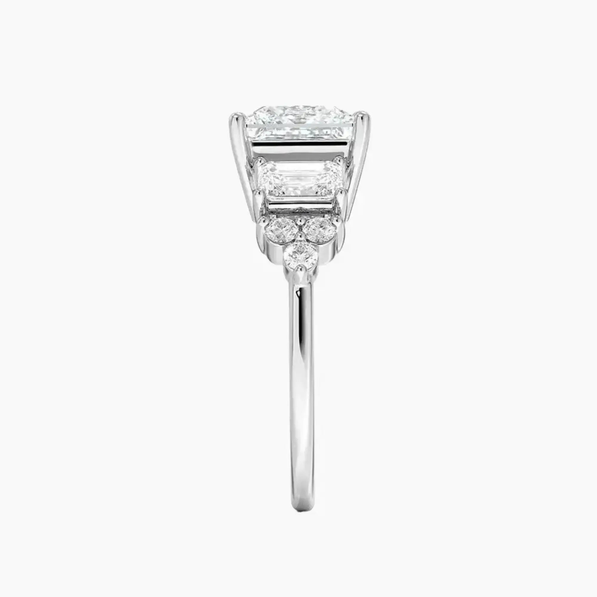OBSER273 - Kaiya Princess engagement ring setting view 3