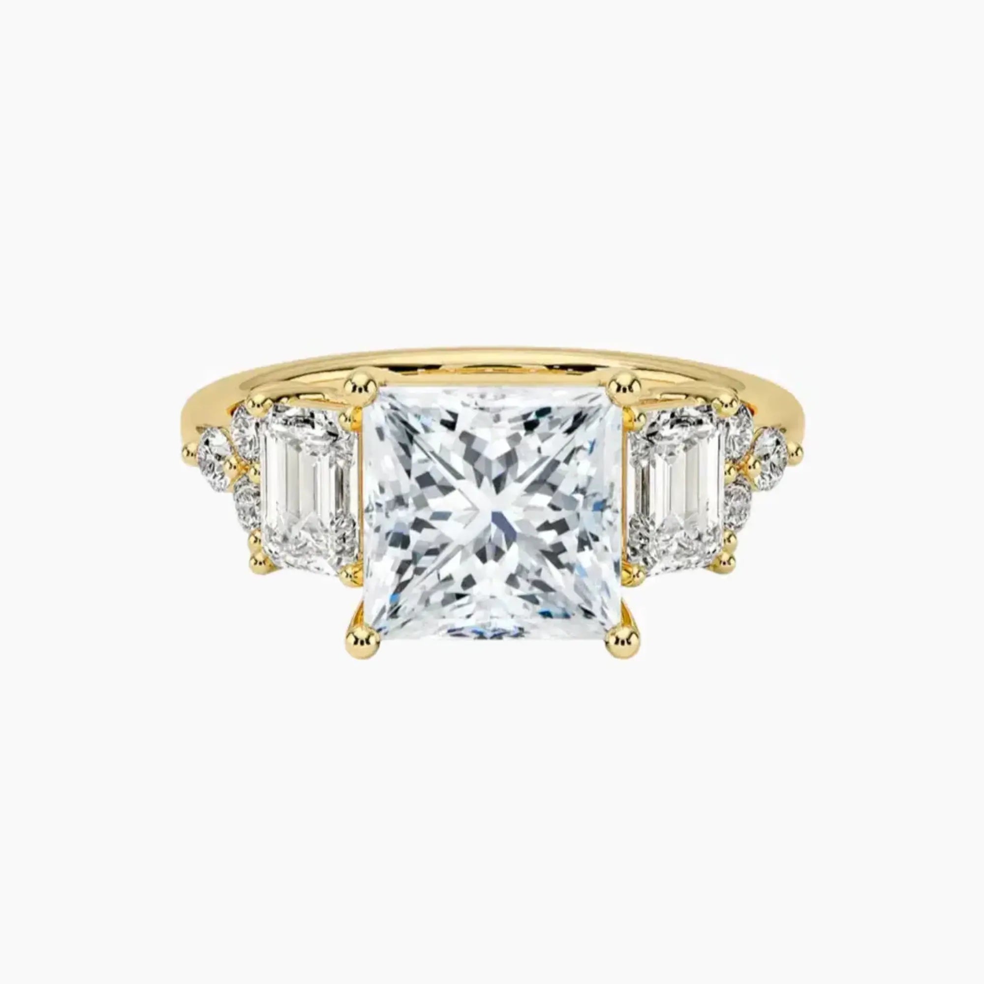 OBSER273 - Kaiya Princess engagement ring setting view 7
