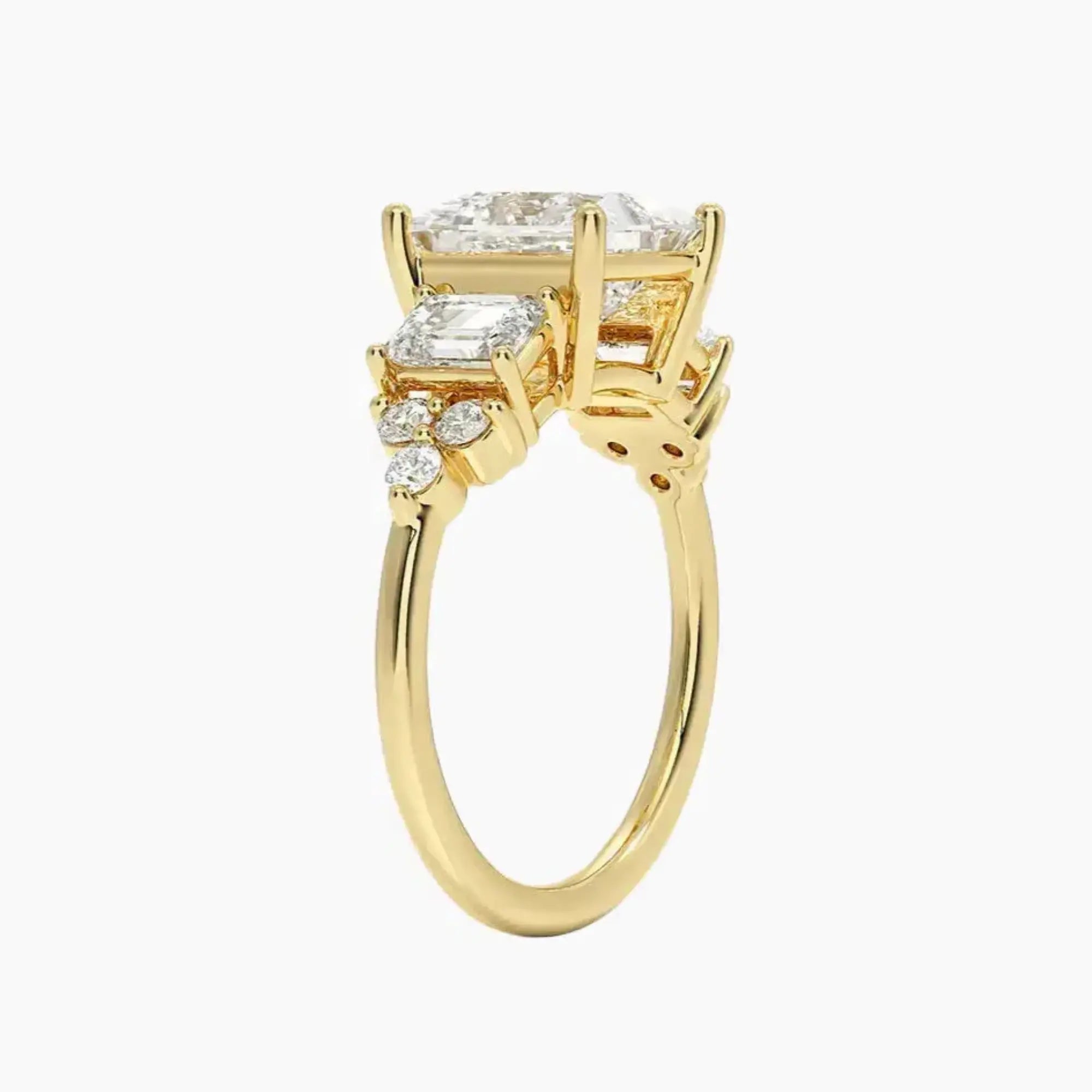 OBSER273 - Kaiya Princess engagement ring setting view 8