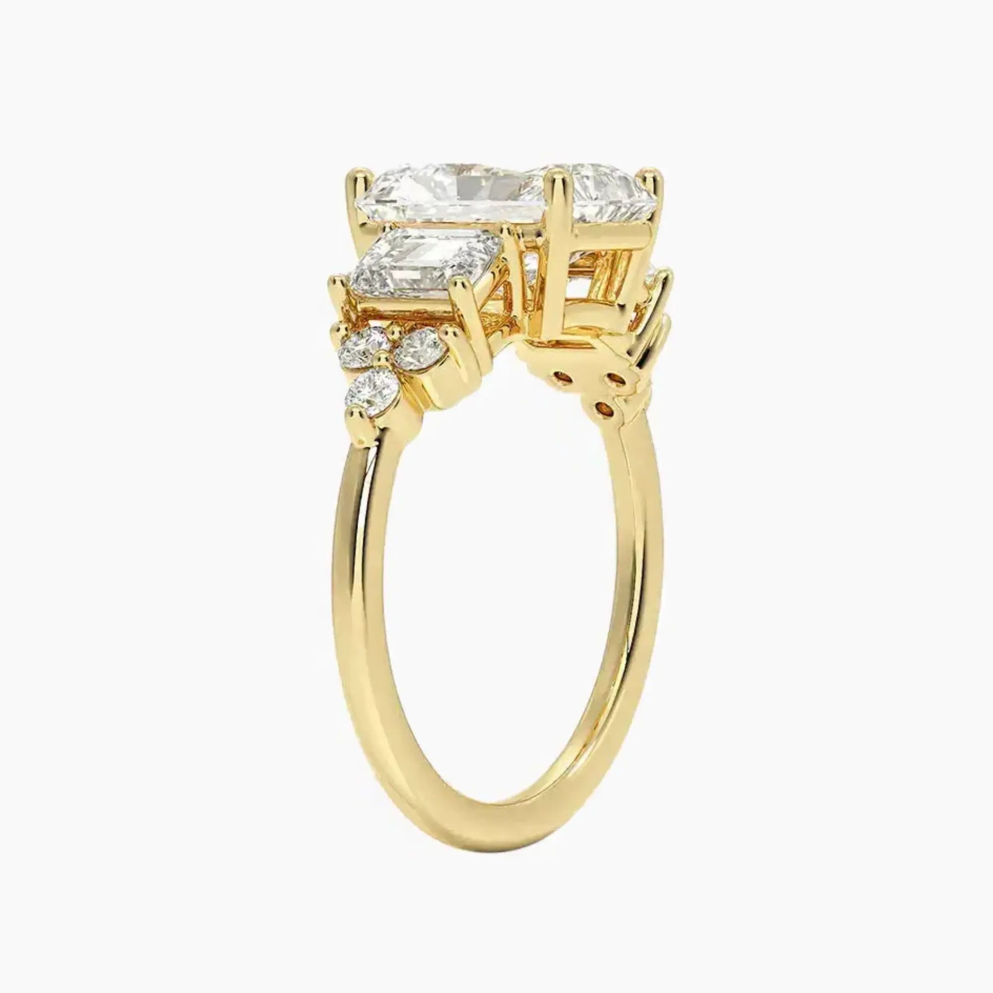 OBSER269 - Kaiya Radiant engagement ring setting view 8