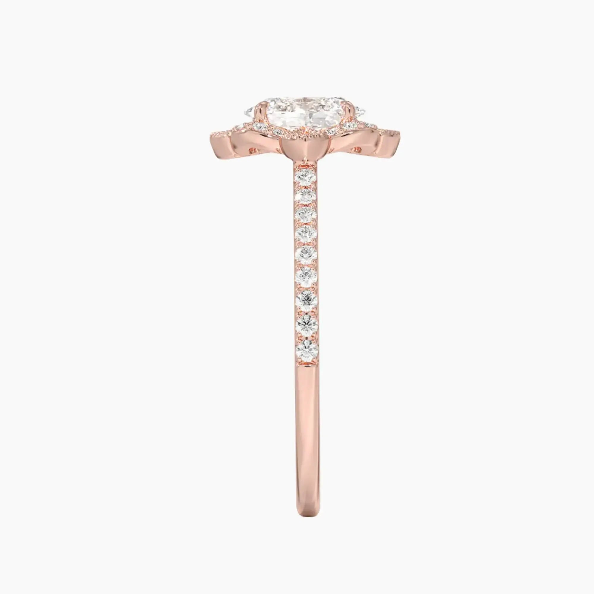 OBSER102 - Ravenna Halo Oval engagement ring setting view 6