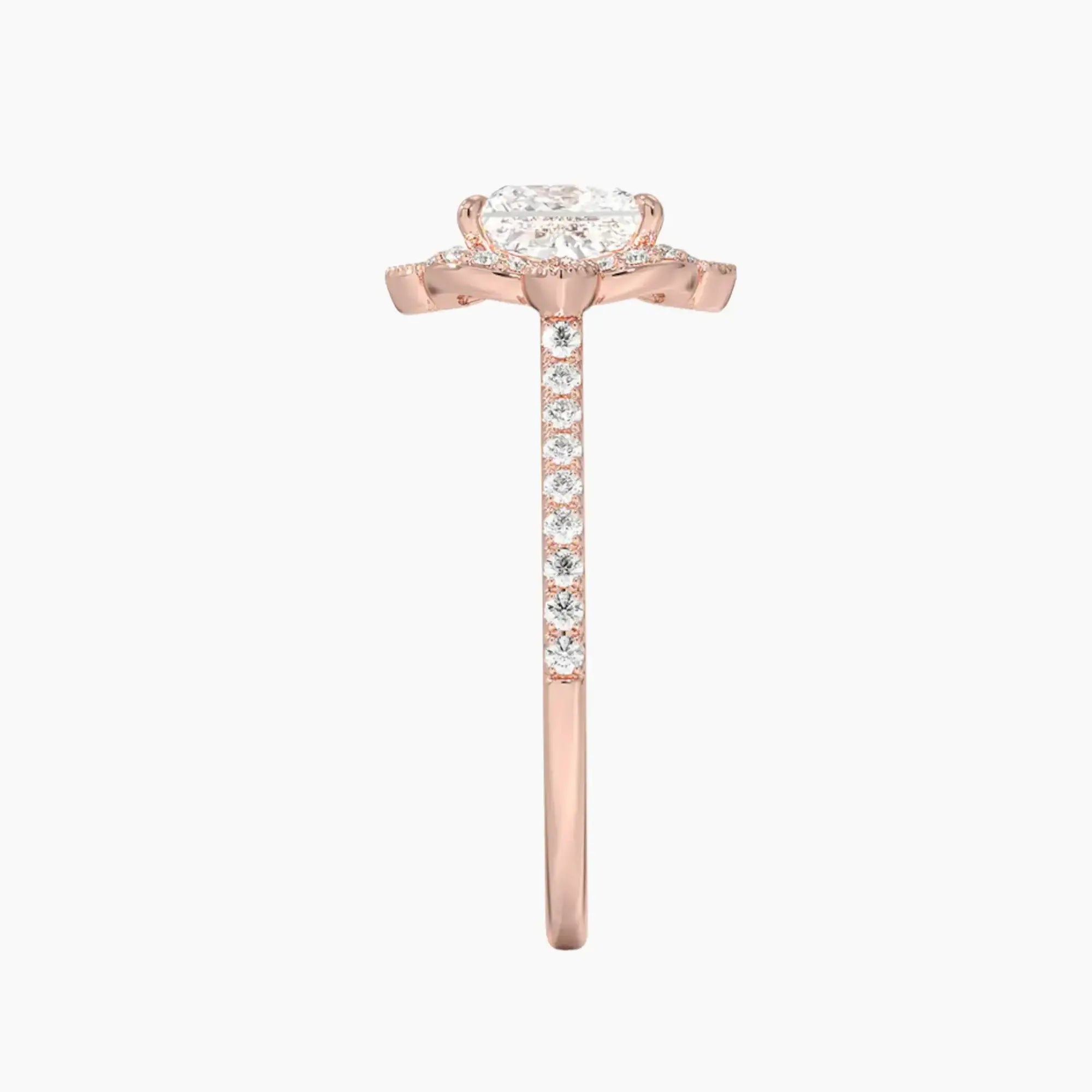 OBSER481 - Ravenna Halo Princess engagement ring setting view 6