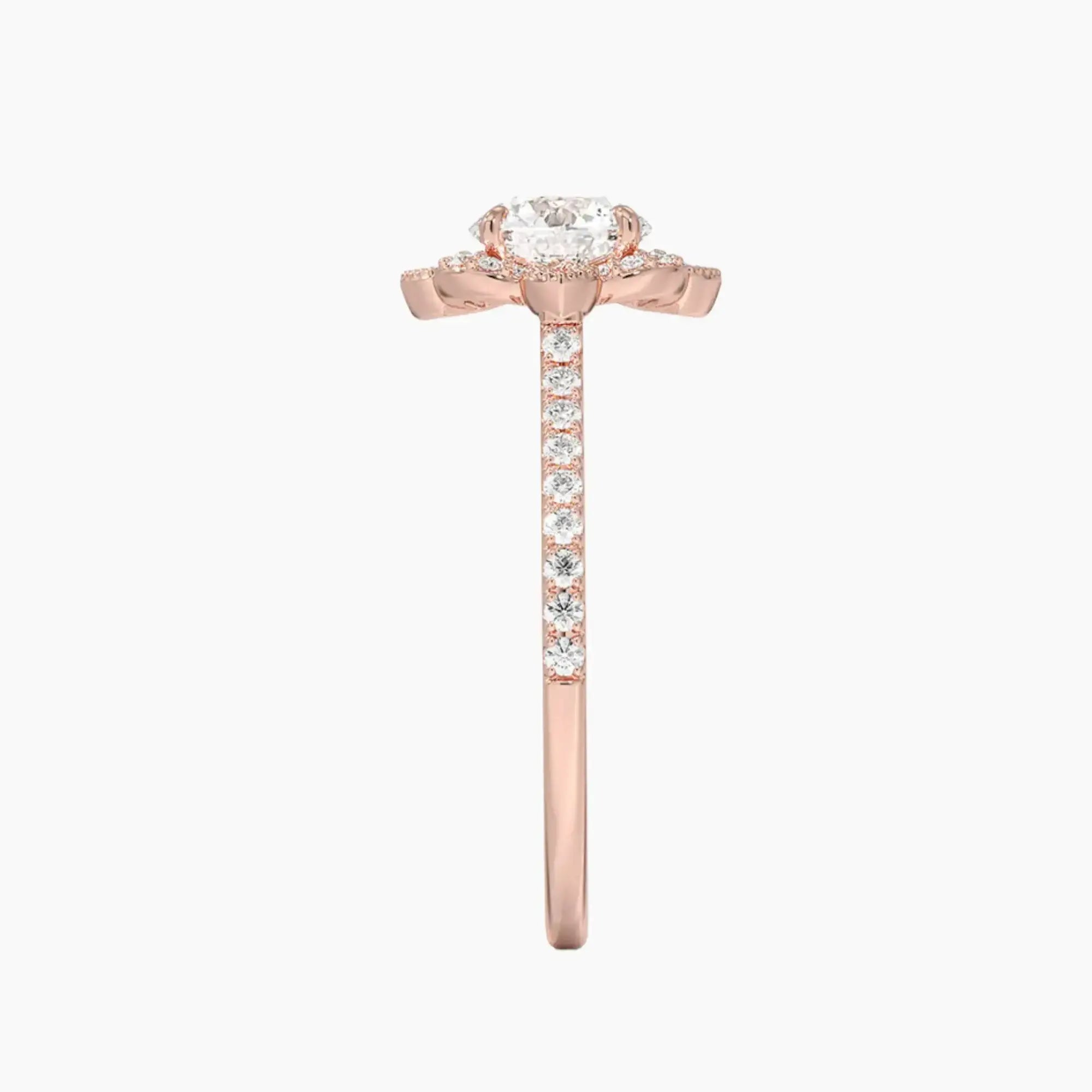 OBSER483 - Ravenna Halo Round engagement ring setting view 6