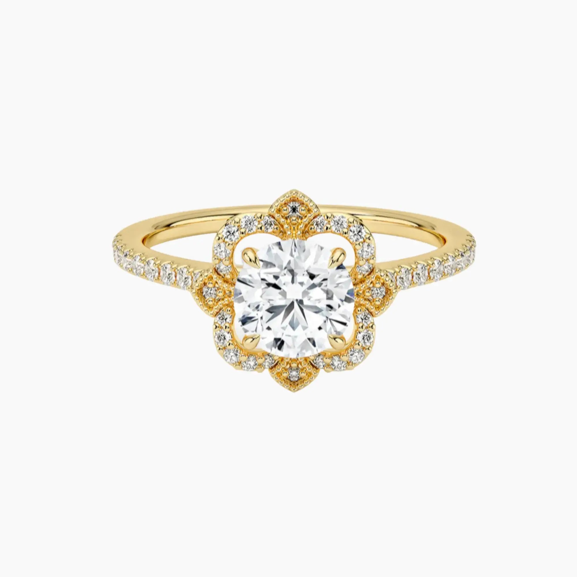 OBSER483 - Ravenna Halo Round engagement ring setting view 7