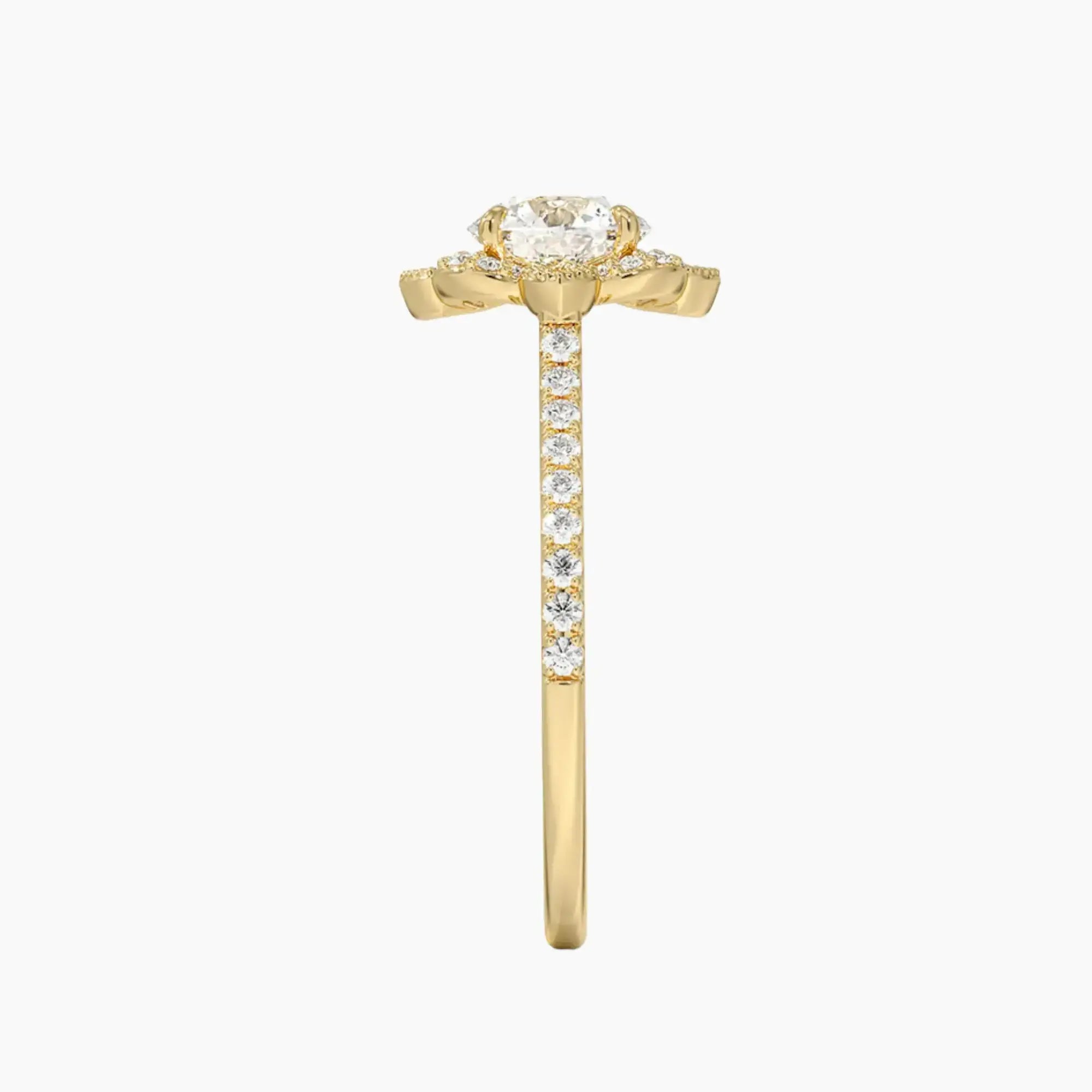 OBSER483 - Ravenna Halo Round engagement ring setting view 9