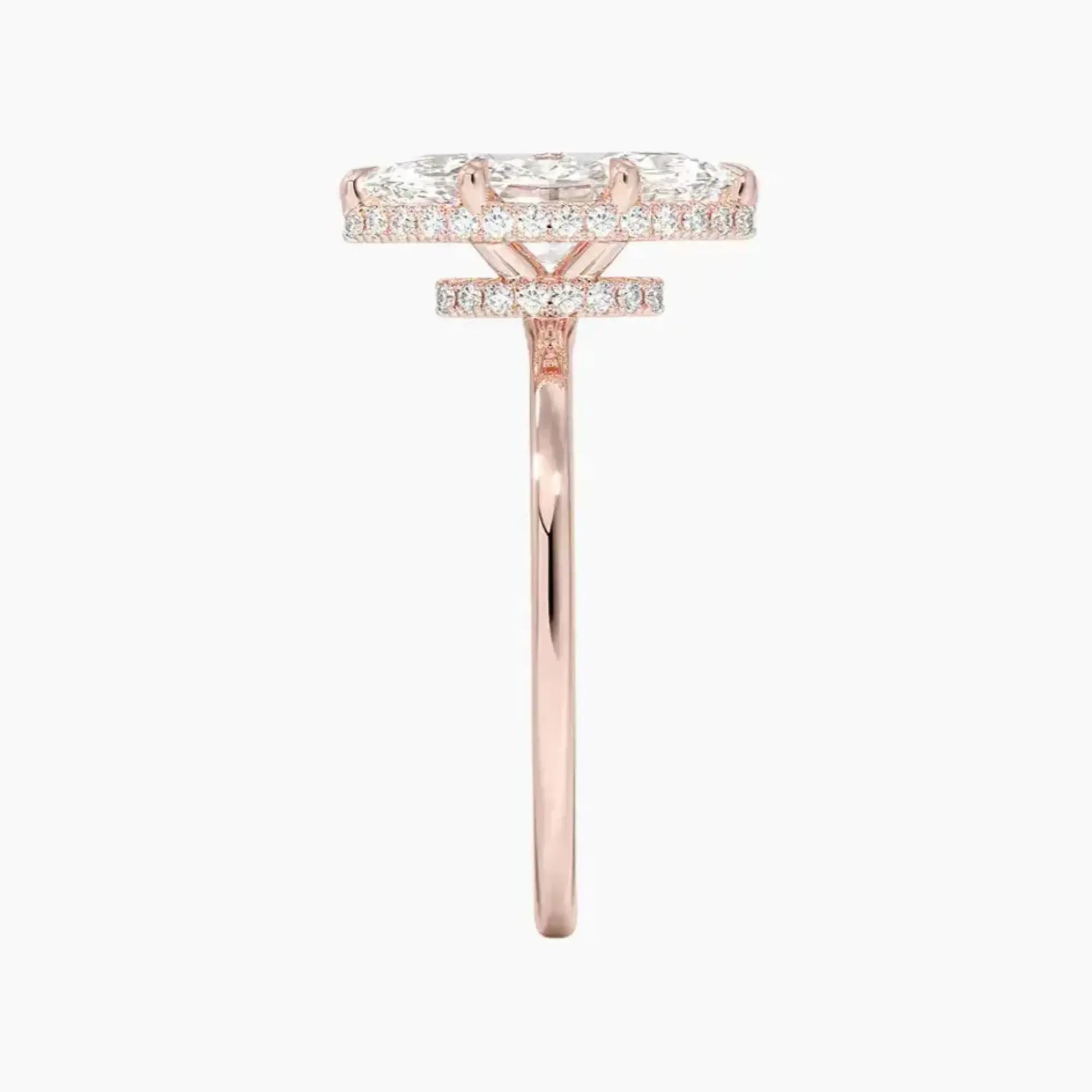 OBSER494 - Mirabel Halo Marquise engagement ring setting view 6