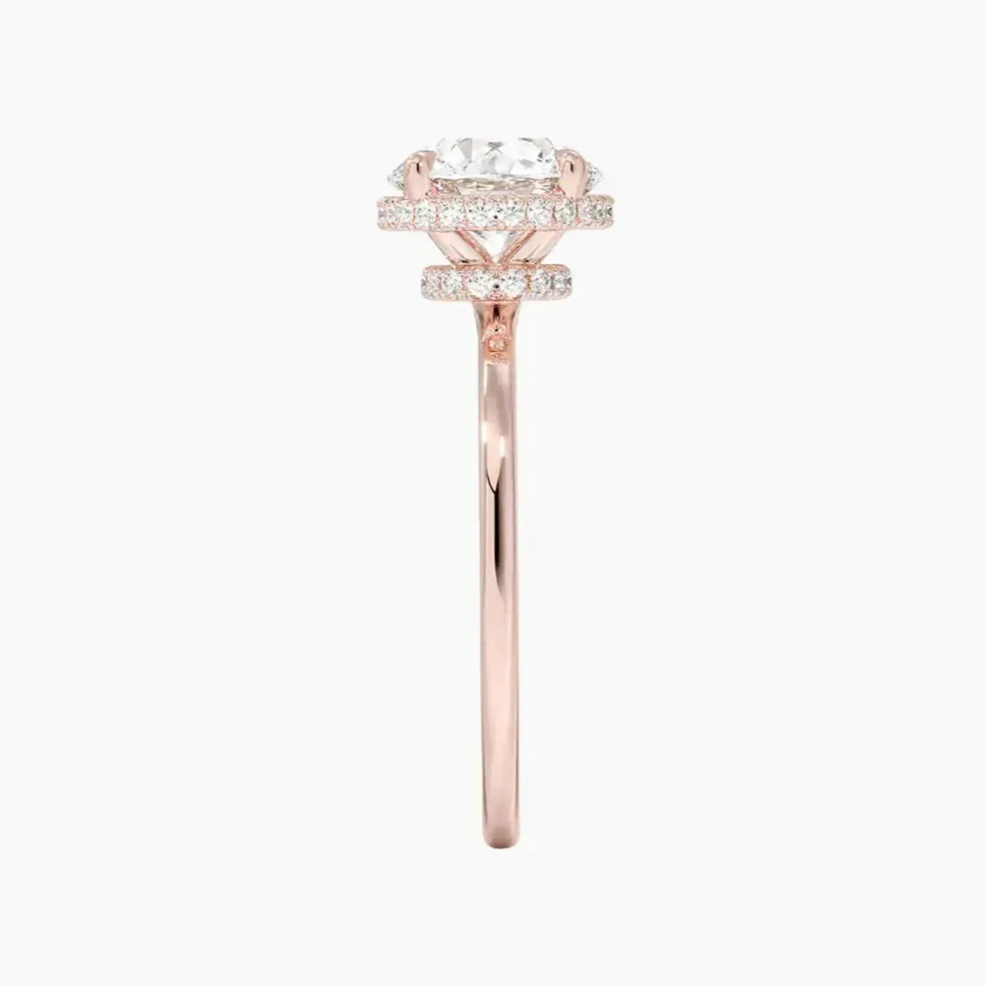 OBSER500 - Mirabel Halo Round engagement ring setting view 6