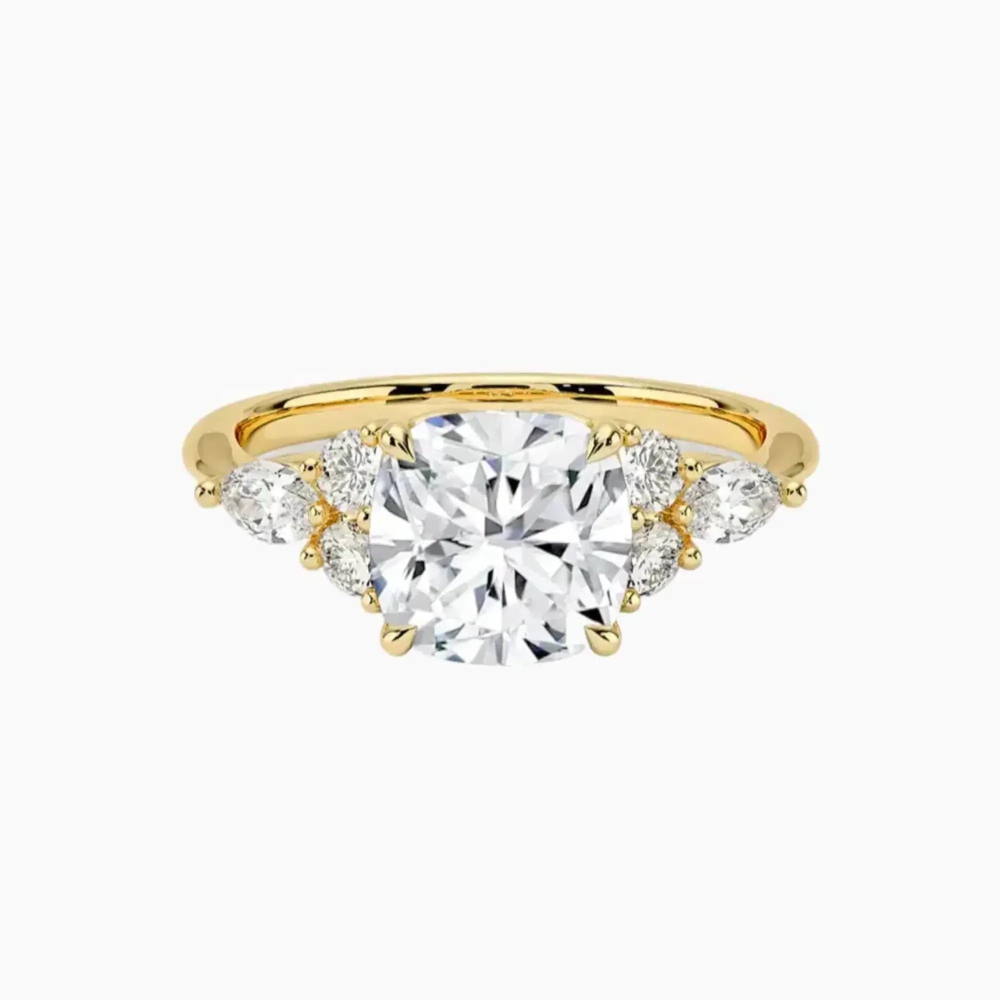 OBSER144 - Ingrid Cushion engagement ring setting view 7