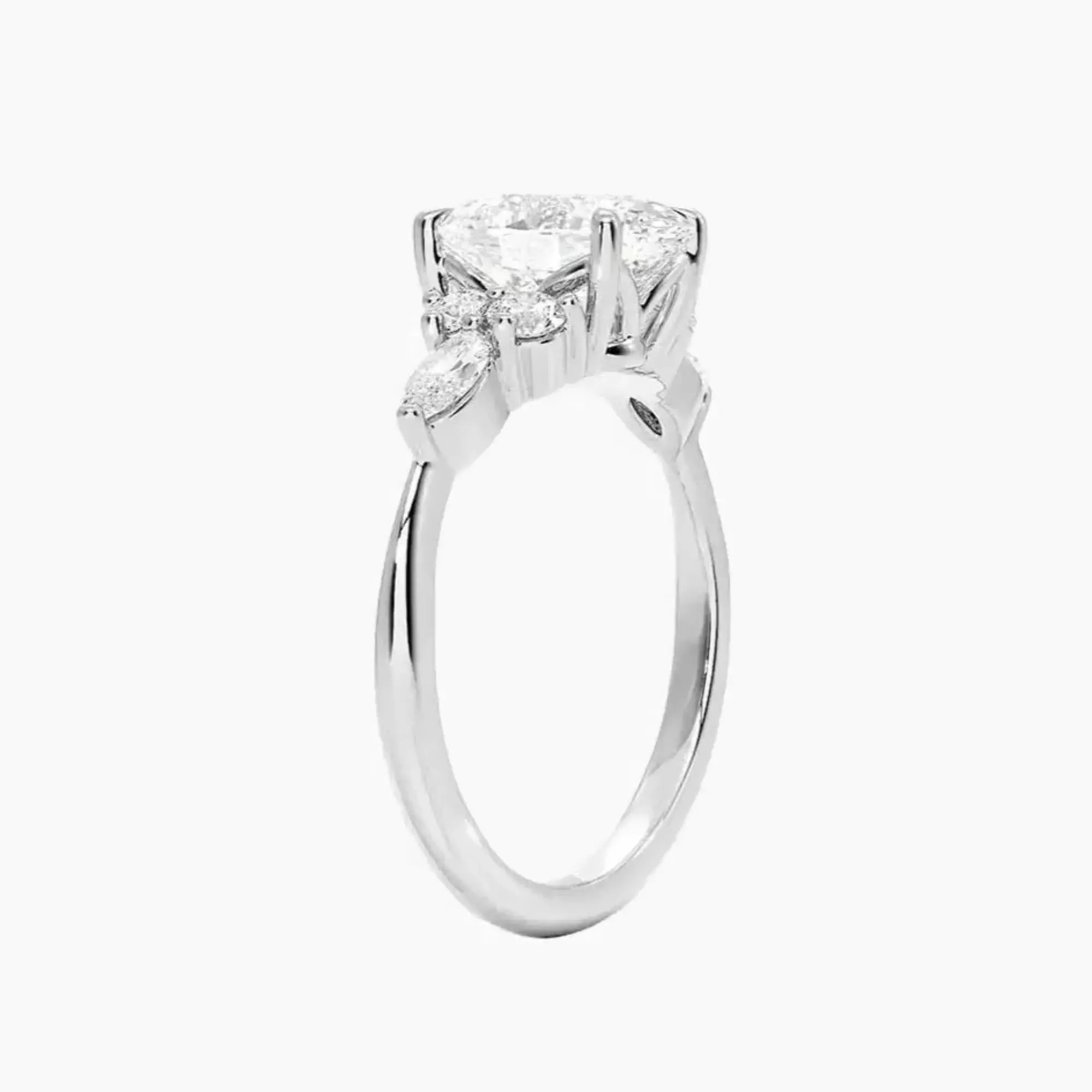 OBSER048 - Ingrid Oval engagement ring setting view 2