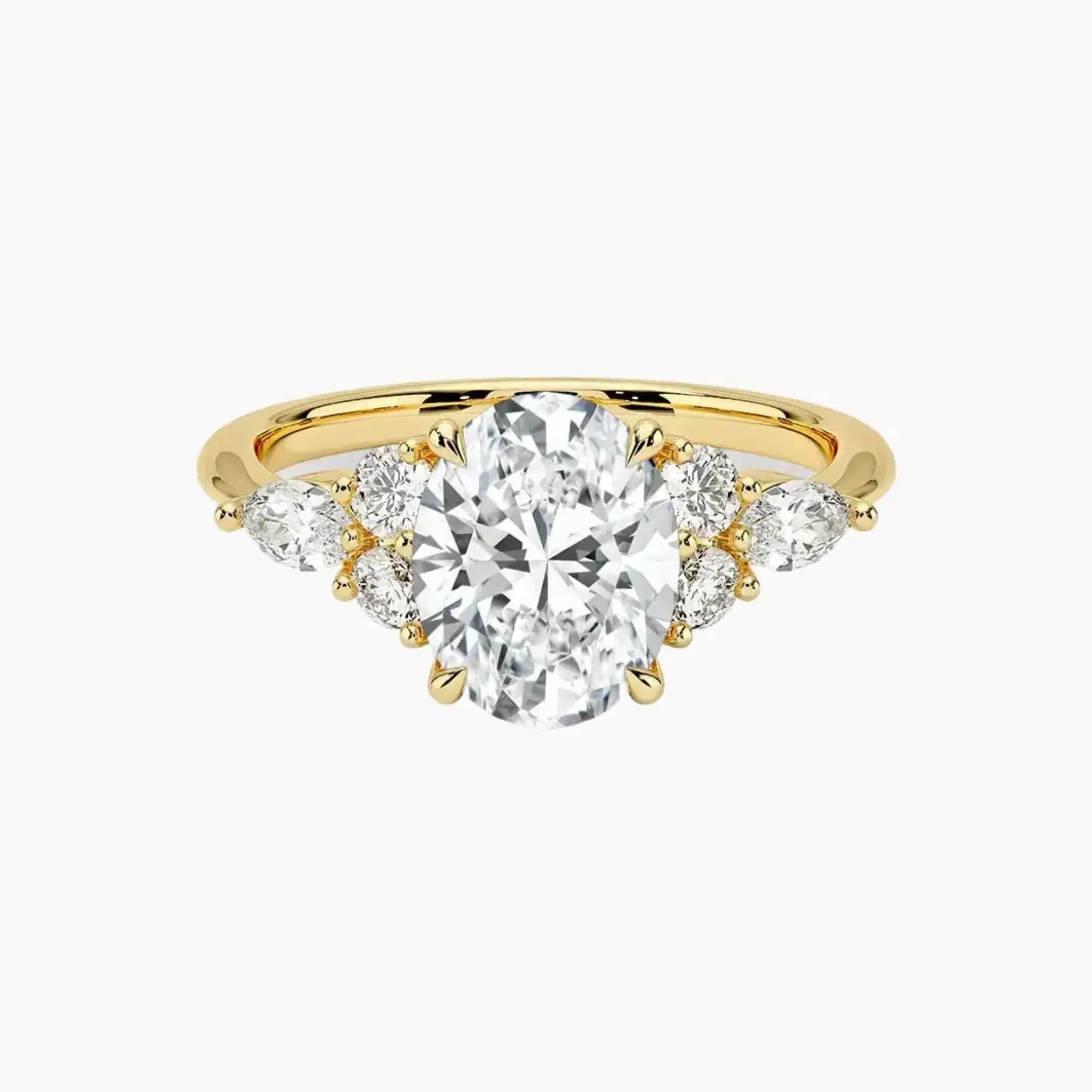 OBSER048 - Ingrid Oval engagement ring setting view 7