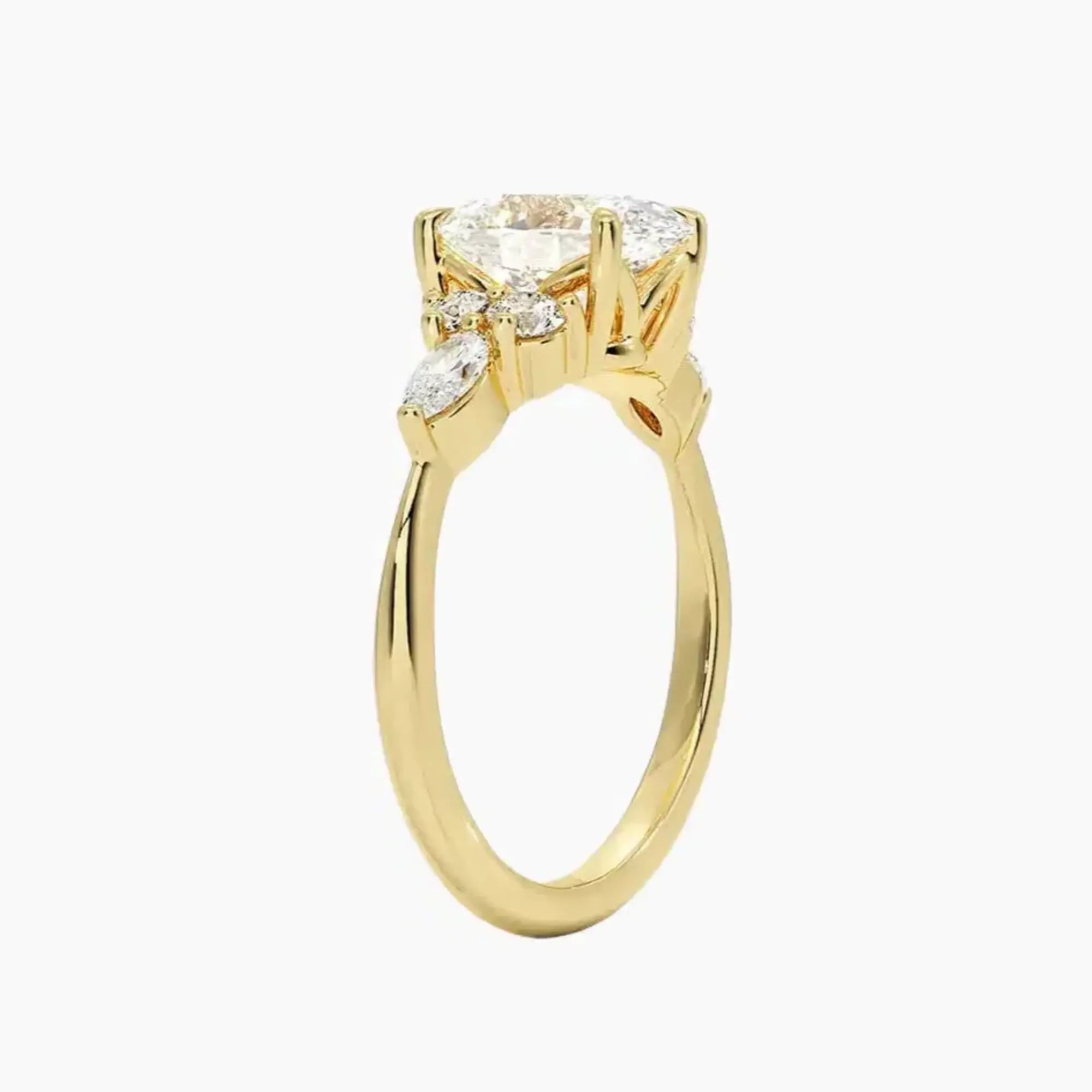 OBSER048 - Ingrid Oval engagement ring setting view 8