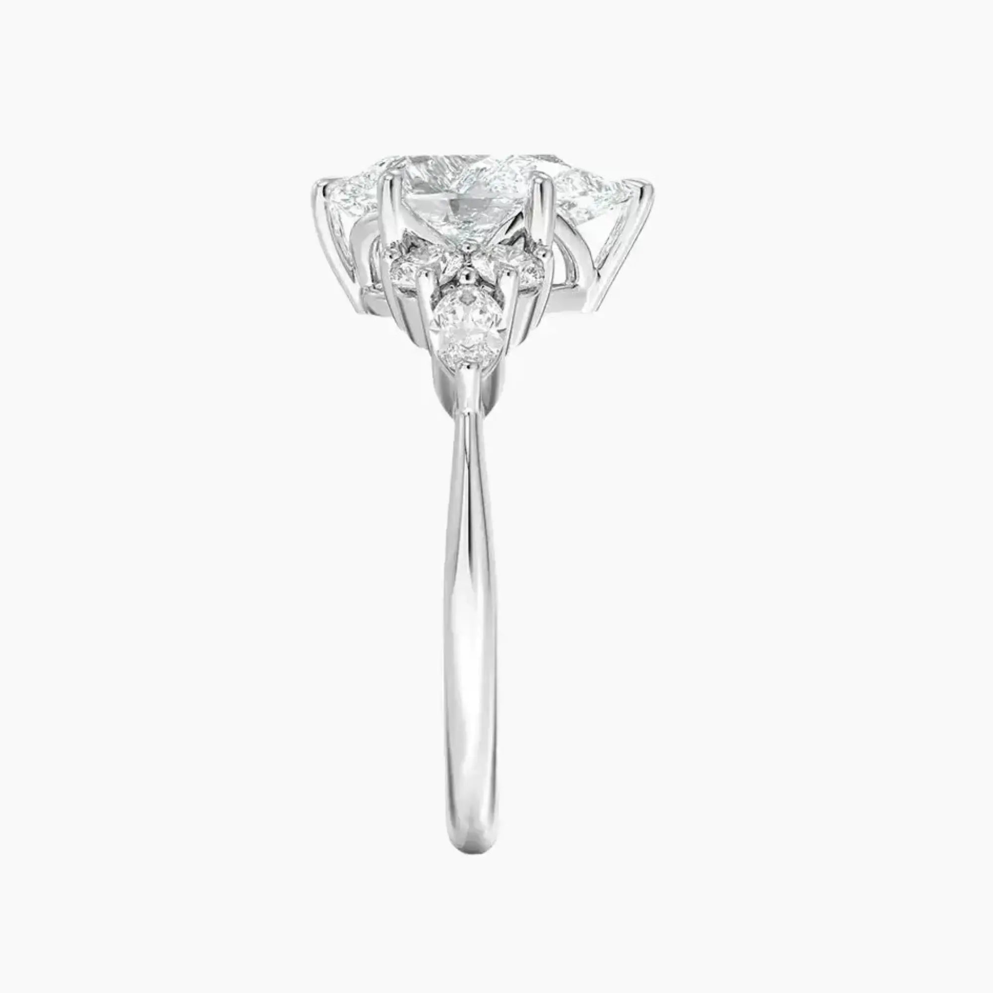 OBSER093 - Ingrid Pear engagement ring setting view 3