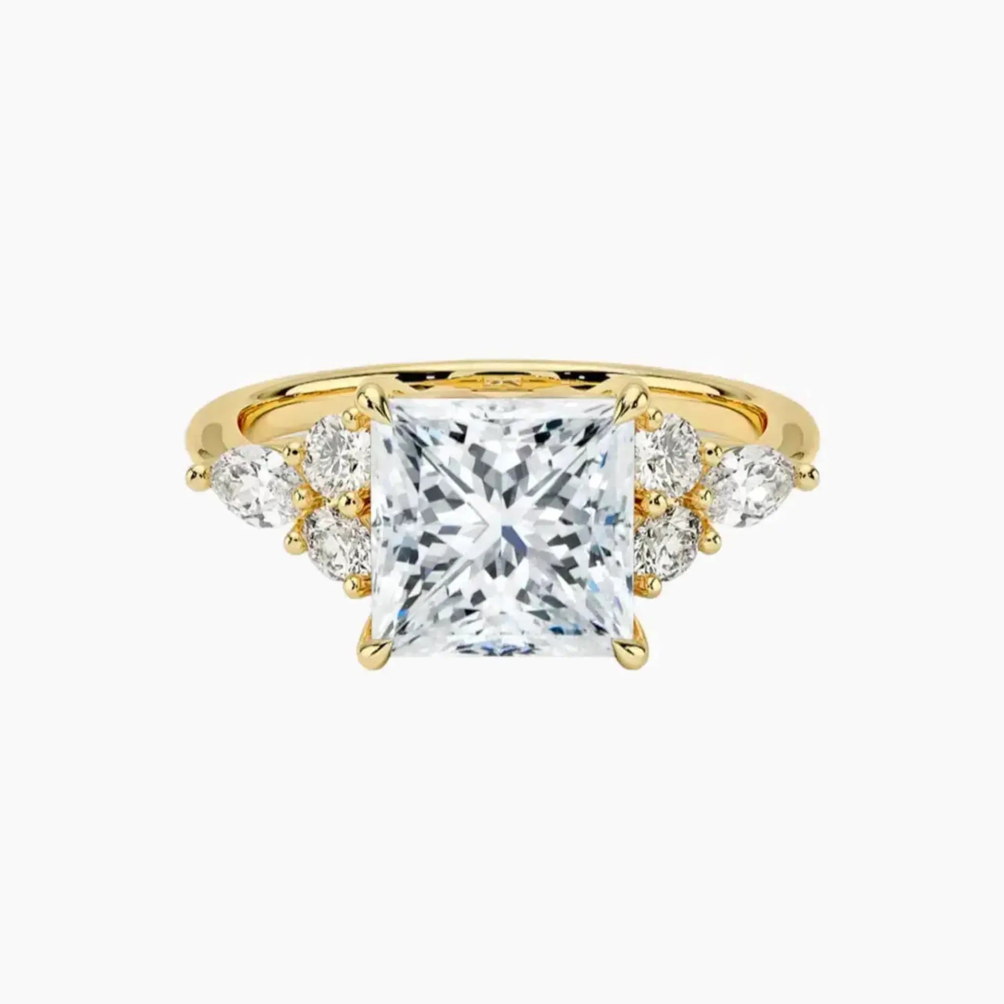 OBSER092 - Ingrid Princess engagement ring setting view 7