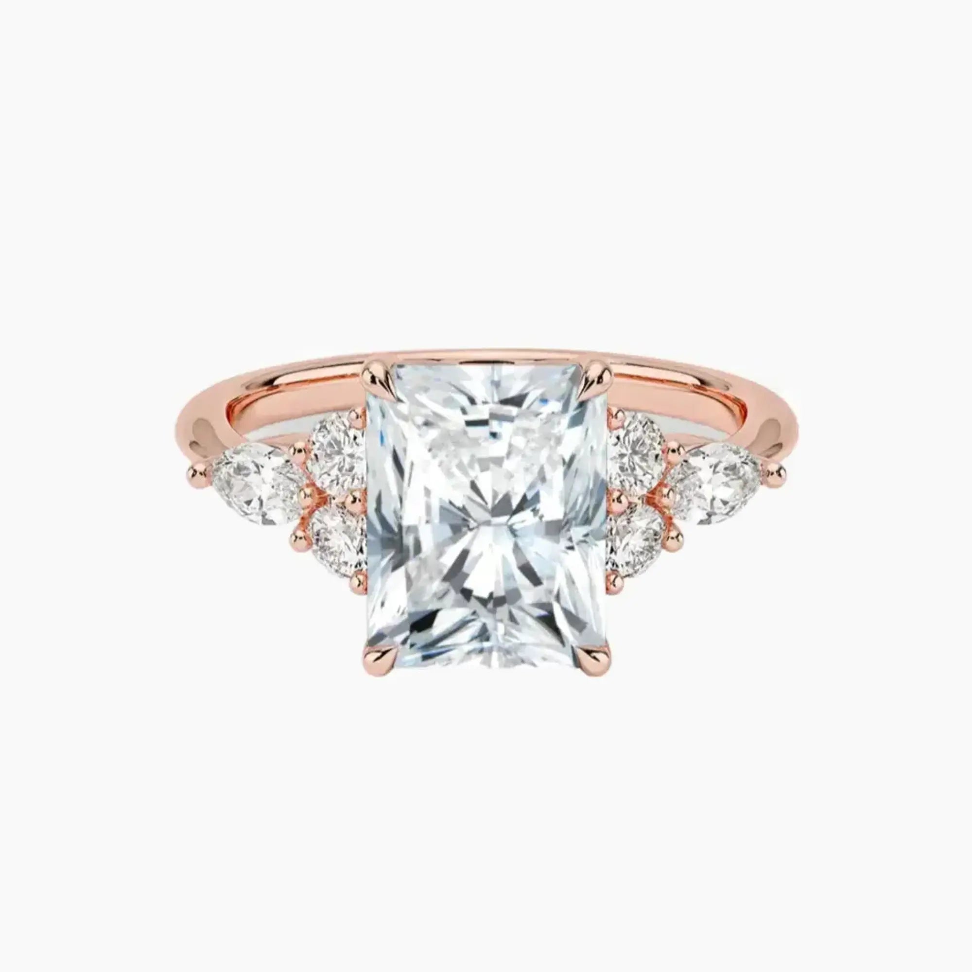 OBSER287 - Ingrid Radiant engagement ring setting view 4