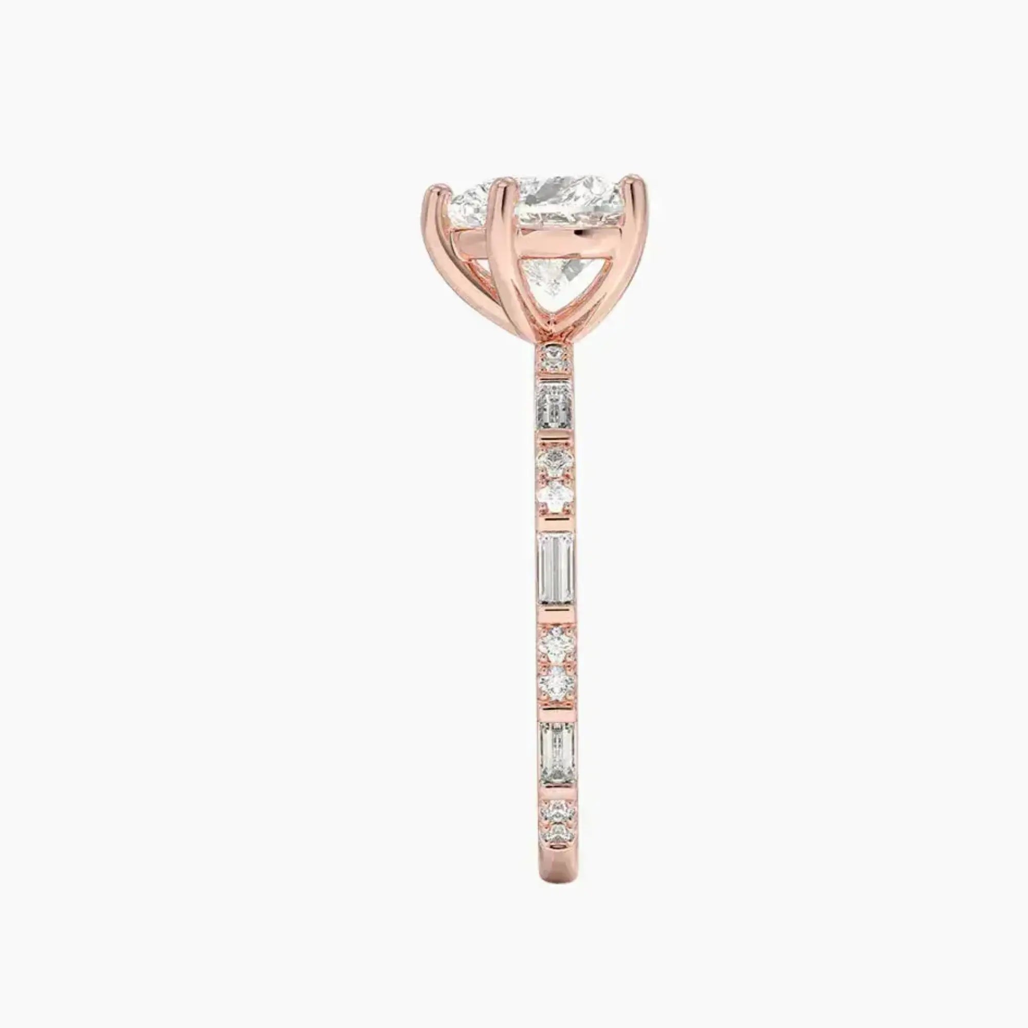 OBSER291 - Evelina Solitaire Heart engagement ring setting view 6