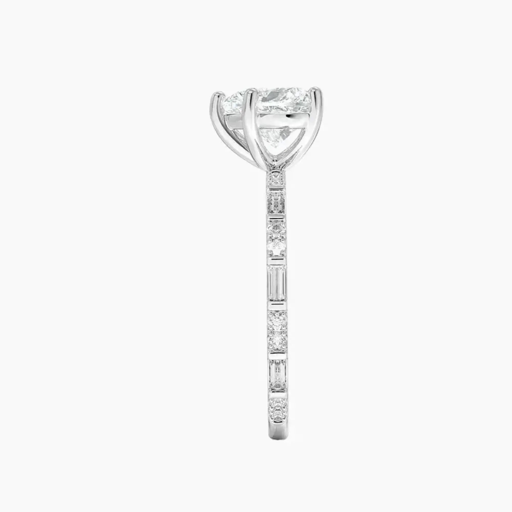 OBSER291 - Evelina Solitaire Heart engagement ring setting view 3