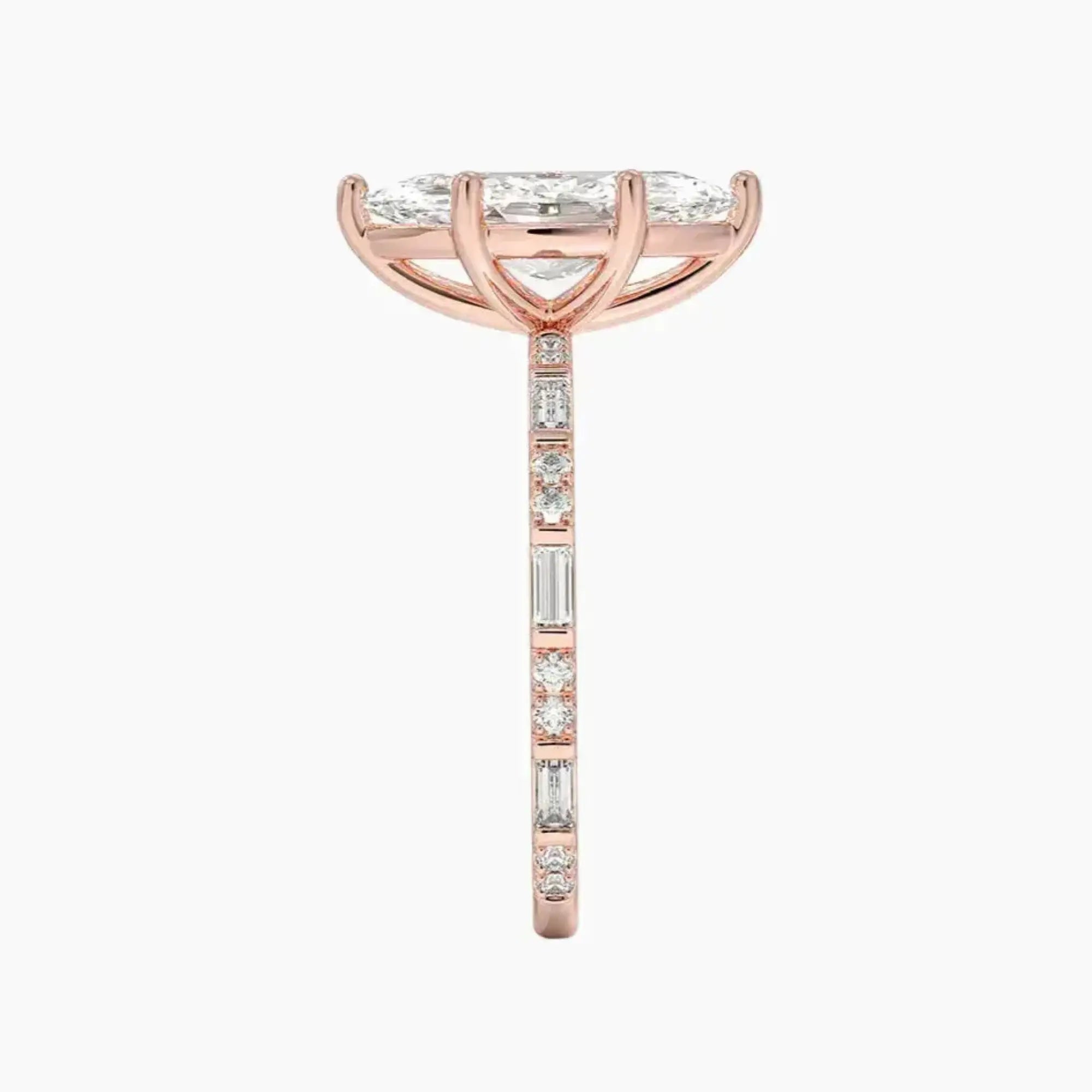 OBSER293 - Evelina Solitaire Marquise engagement ring setting view 6