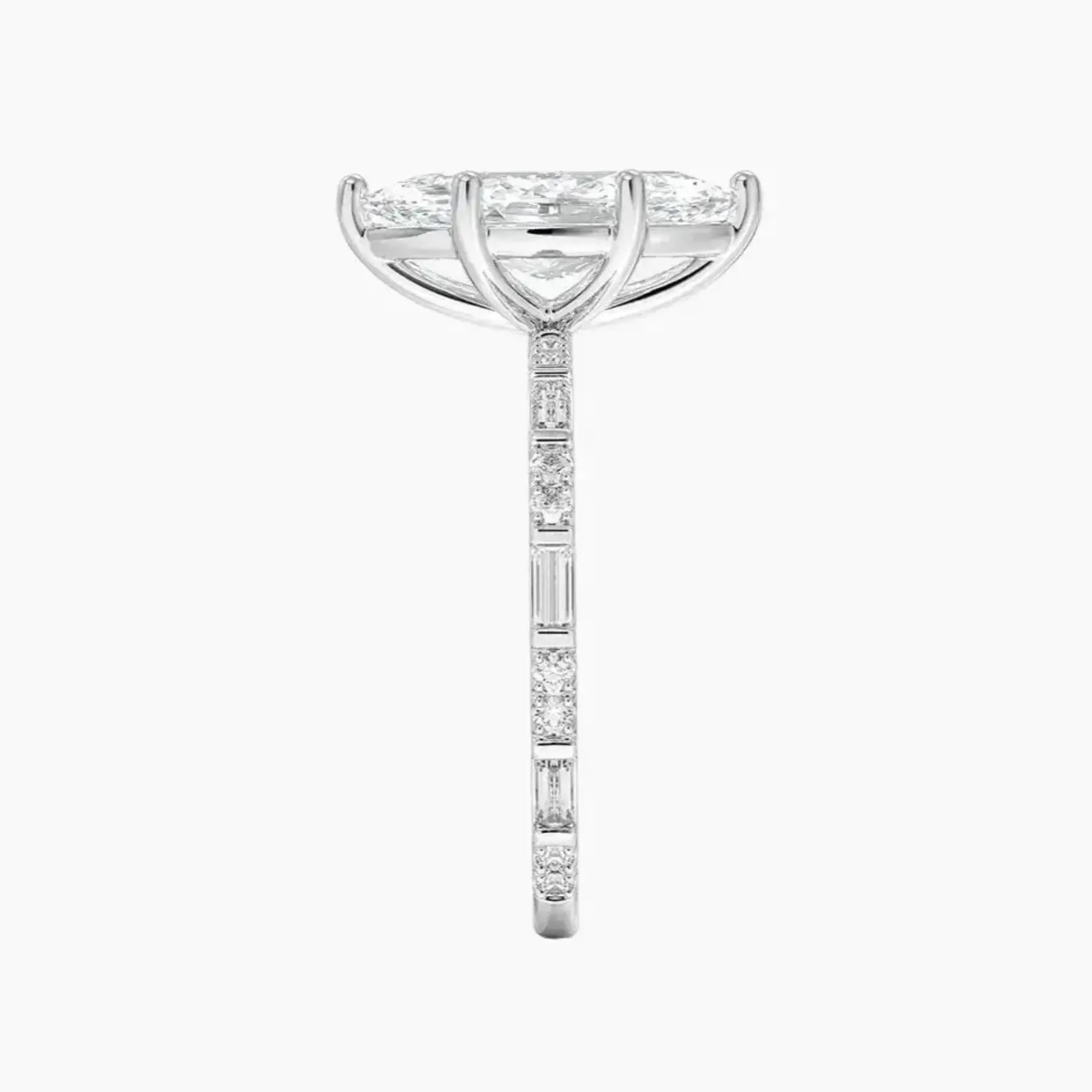 OBSER293 - Evelina Solitaire Marquise engagement ring setting view 3