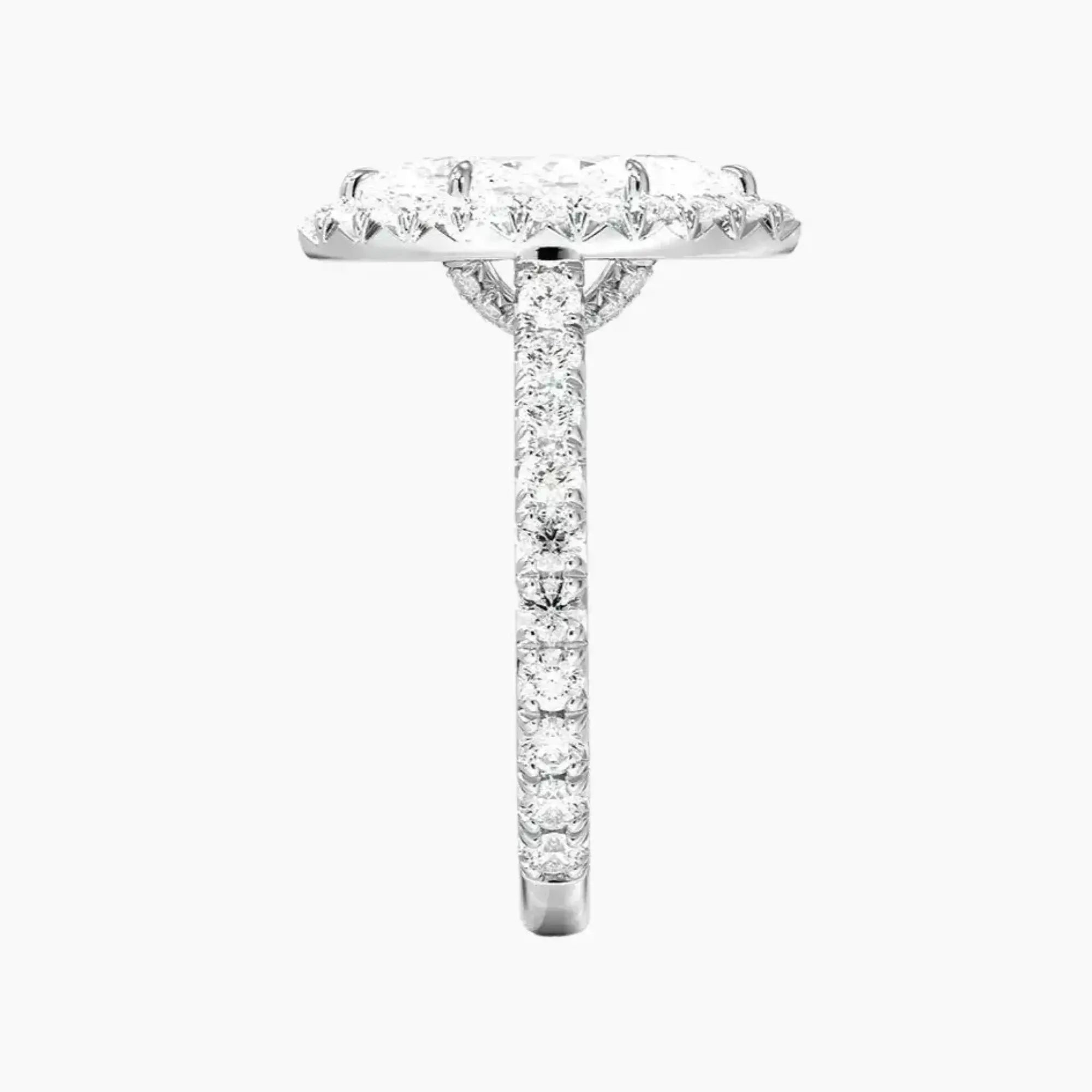 OBSER513 - Ophelia Halo Marquise engagement ring setting view 3