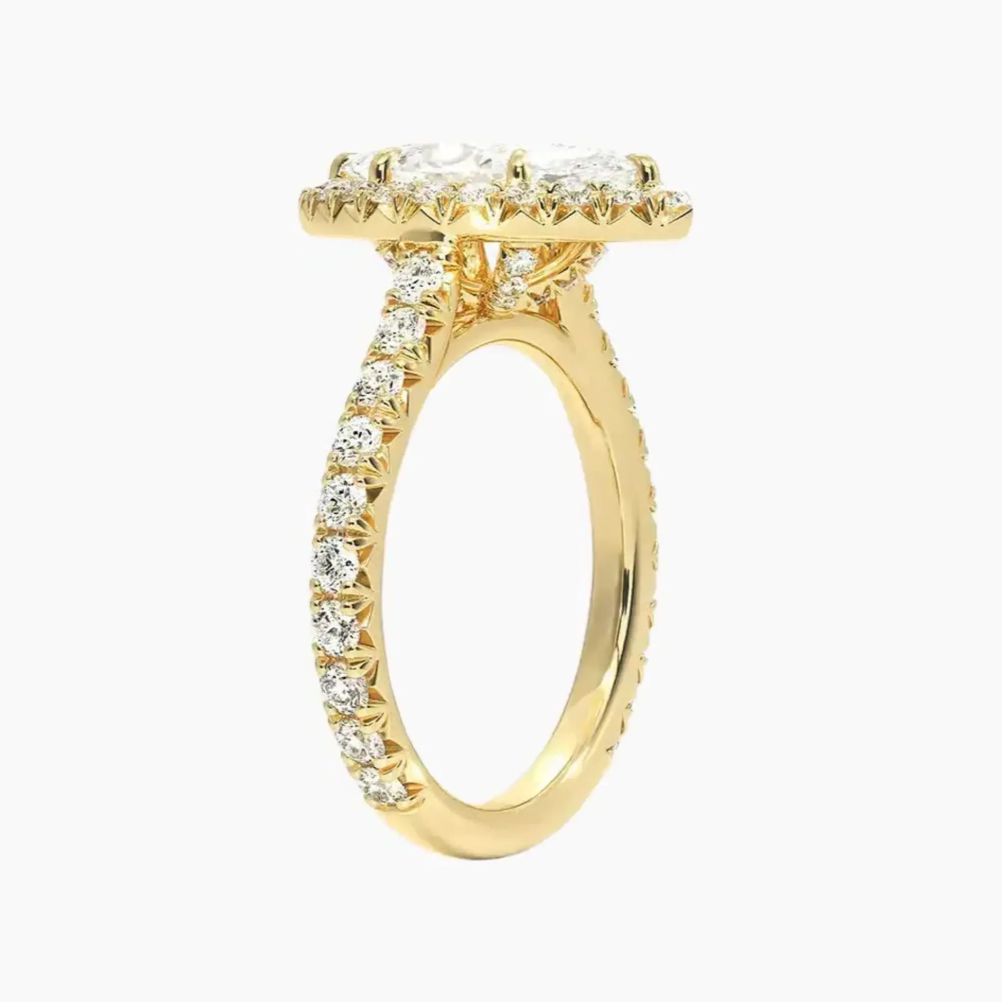 OBSER513 - Ophelia Halo Marquise engagement ring setting view 8