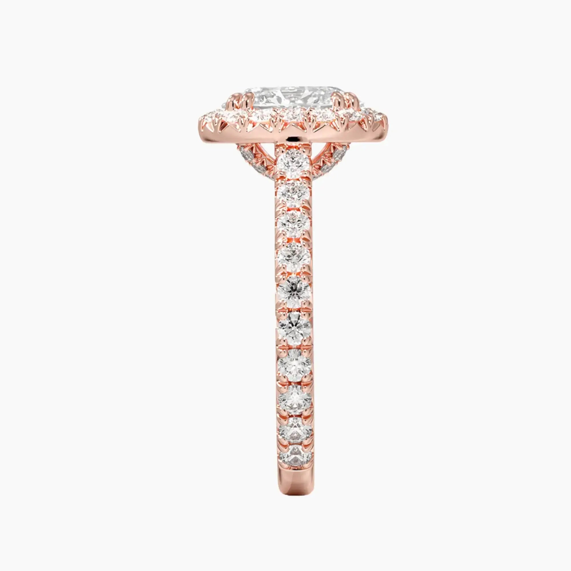 OBSER175 - Ophelia Halo Oval engagement ring setting view 6