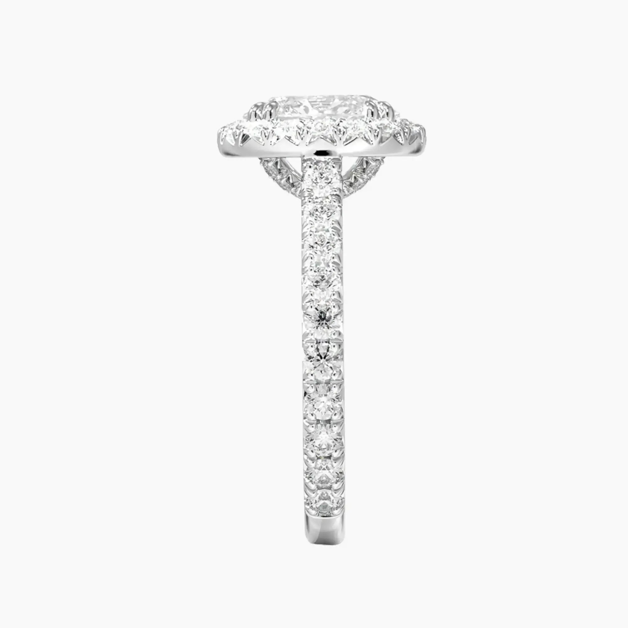 OBSER175 - Ophelia Halo Oval engagement ring setting view 3