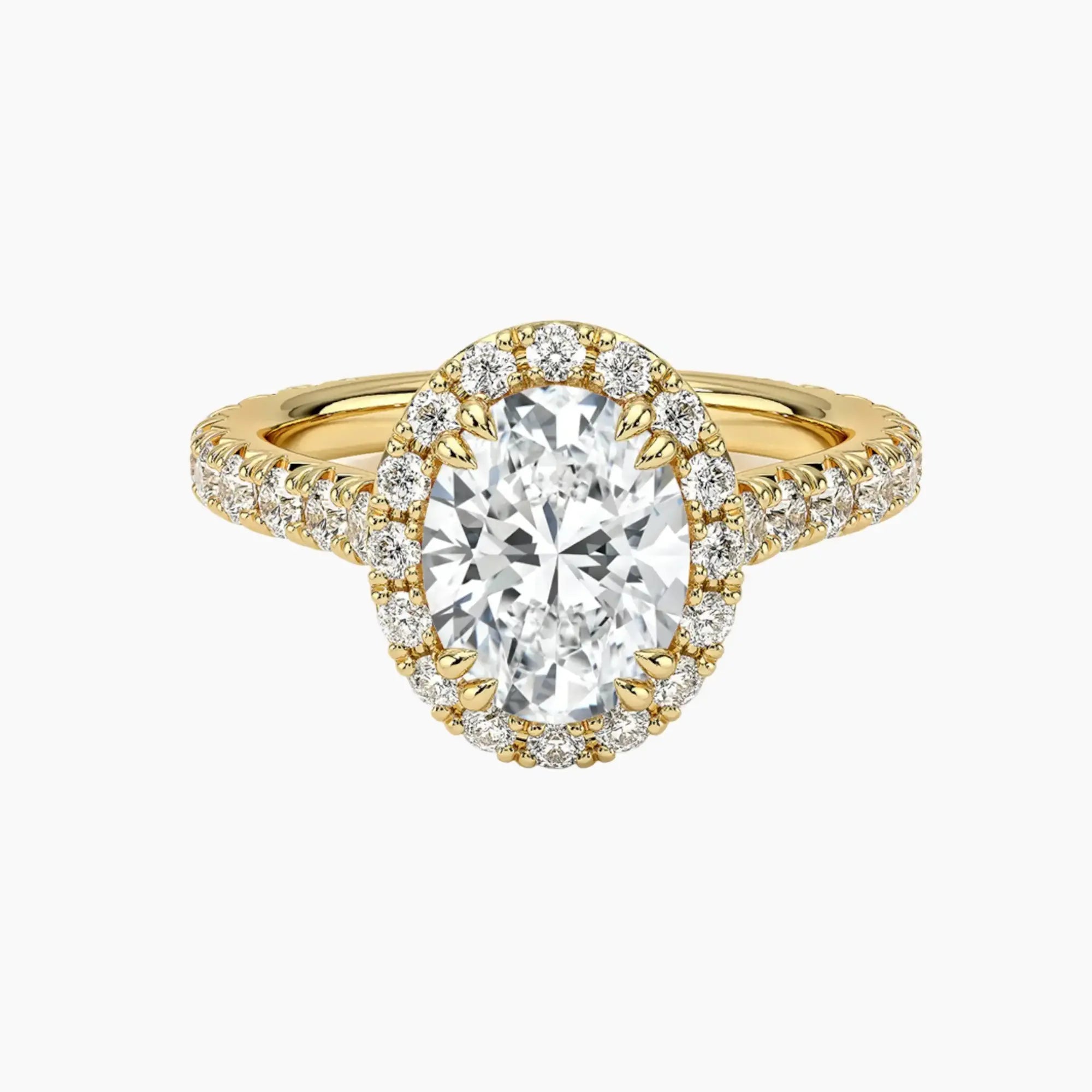 OBSER175 - Ophelia Halo Oval engagement ring setting view 7