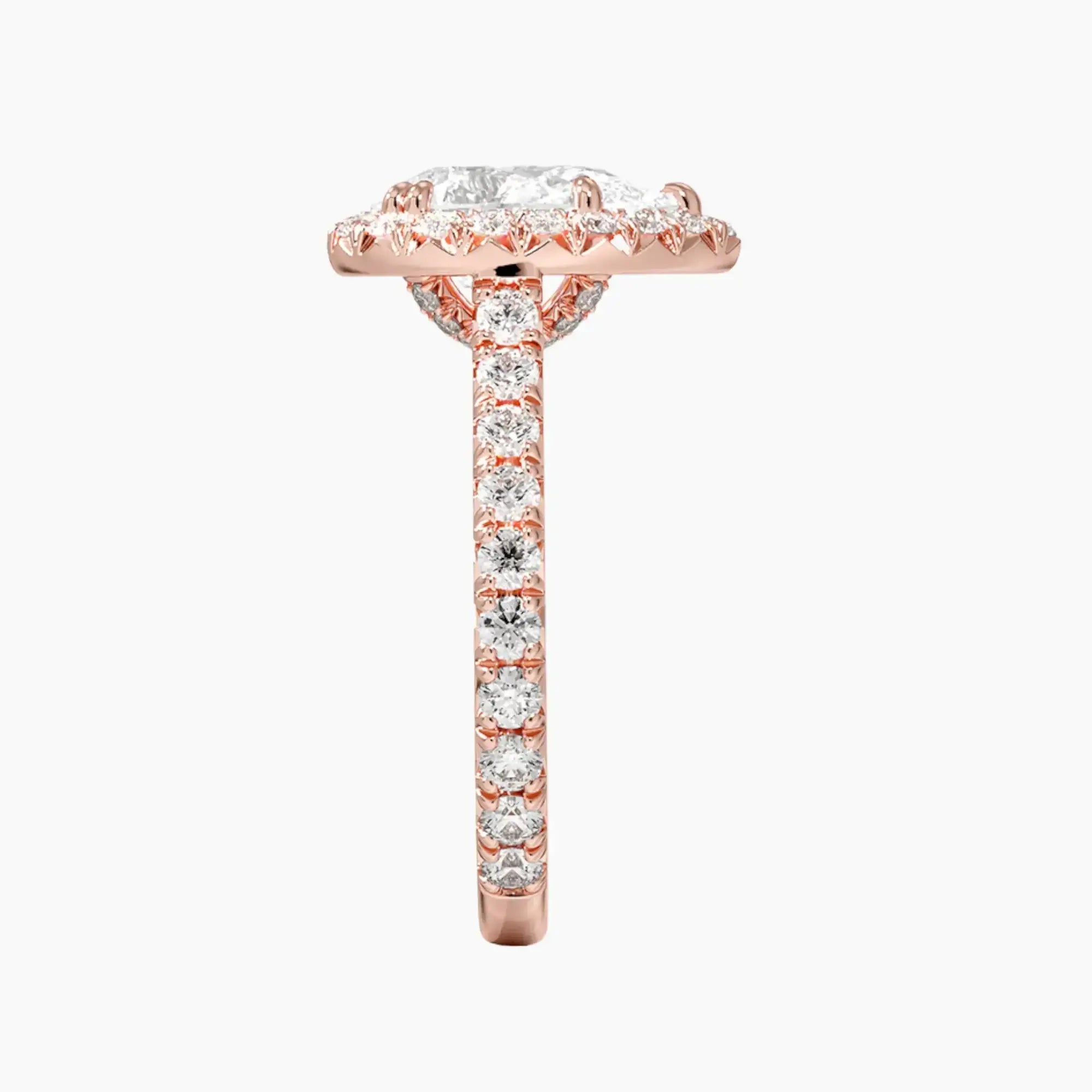 OBSER516 - Ophelia Halo Pear engagement ring setting view 6