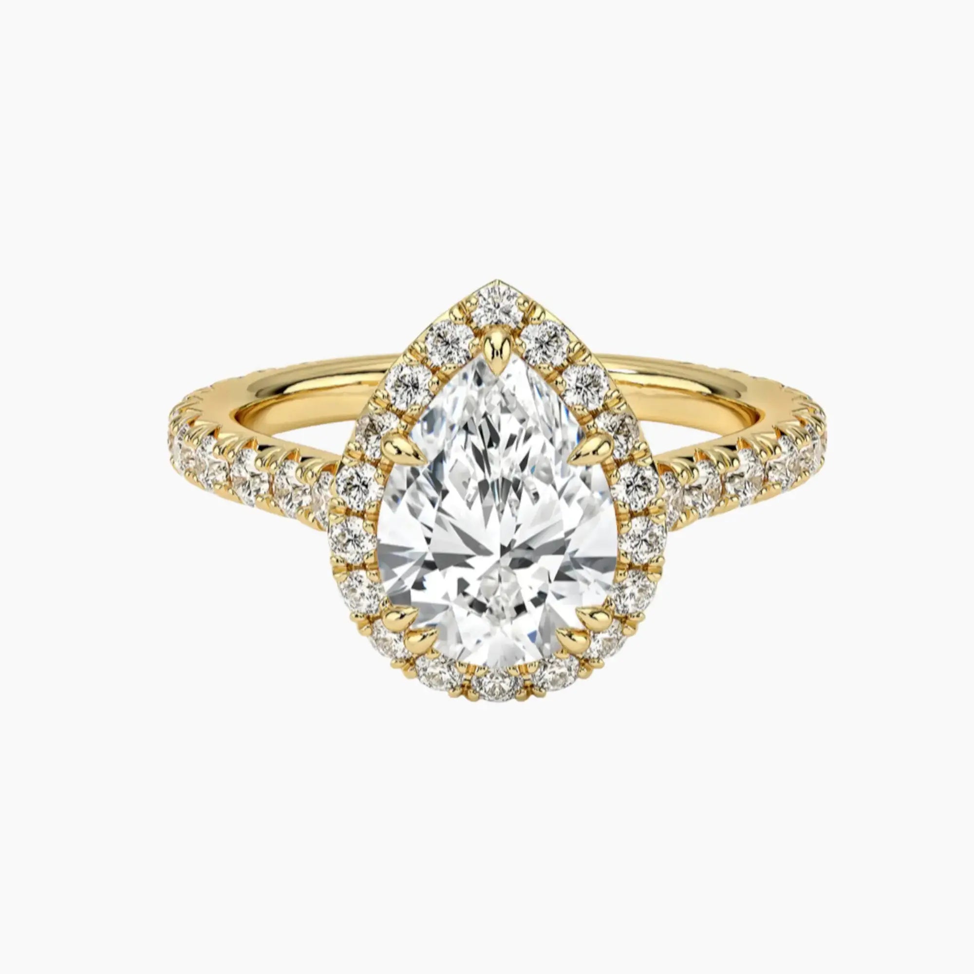 OBSER516 - Ophelia Halo Pear engagement ring setting view 7
